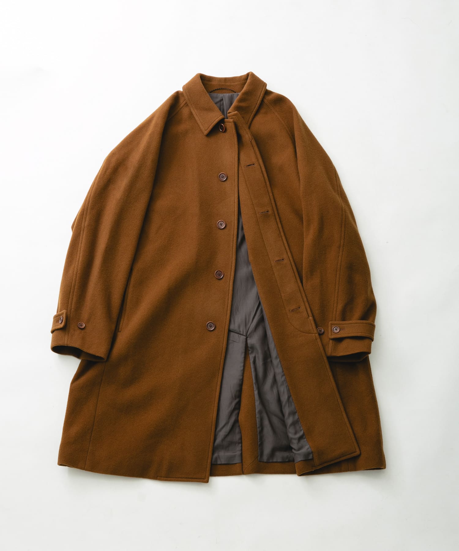 Made in JAPAN WOOL COAT ブラウン M