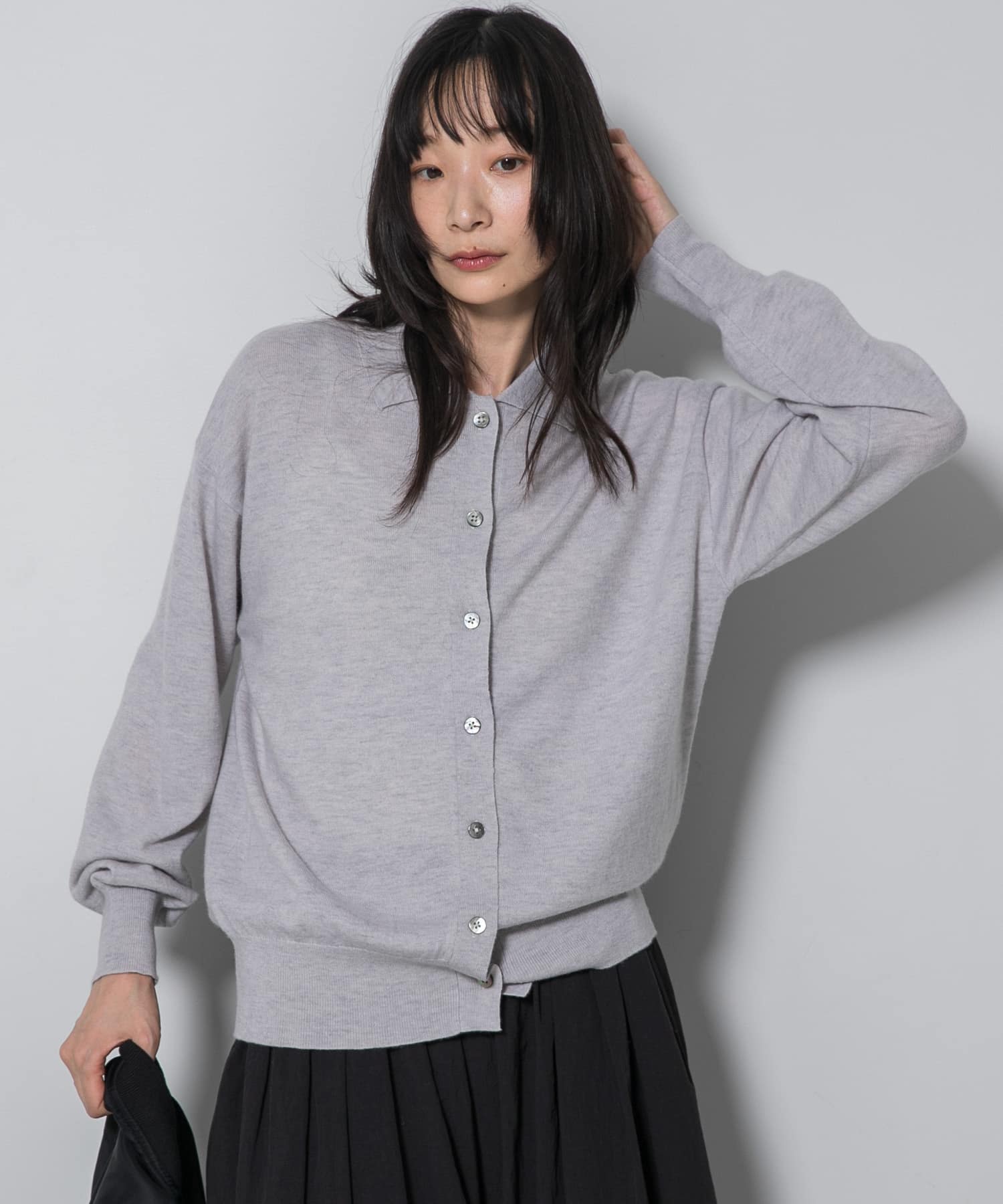 THE NORTH FACE PURPLE LABEL Field Snap Cardigan(S CHACOAL