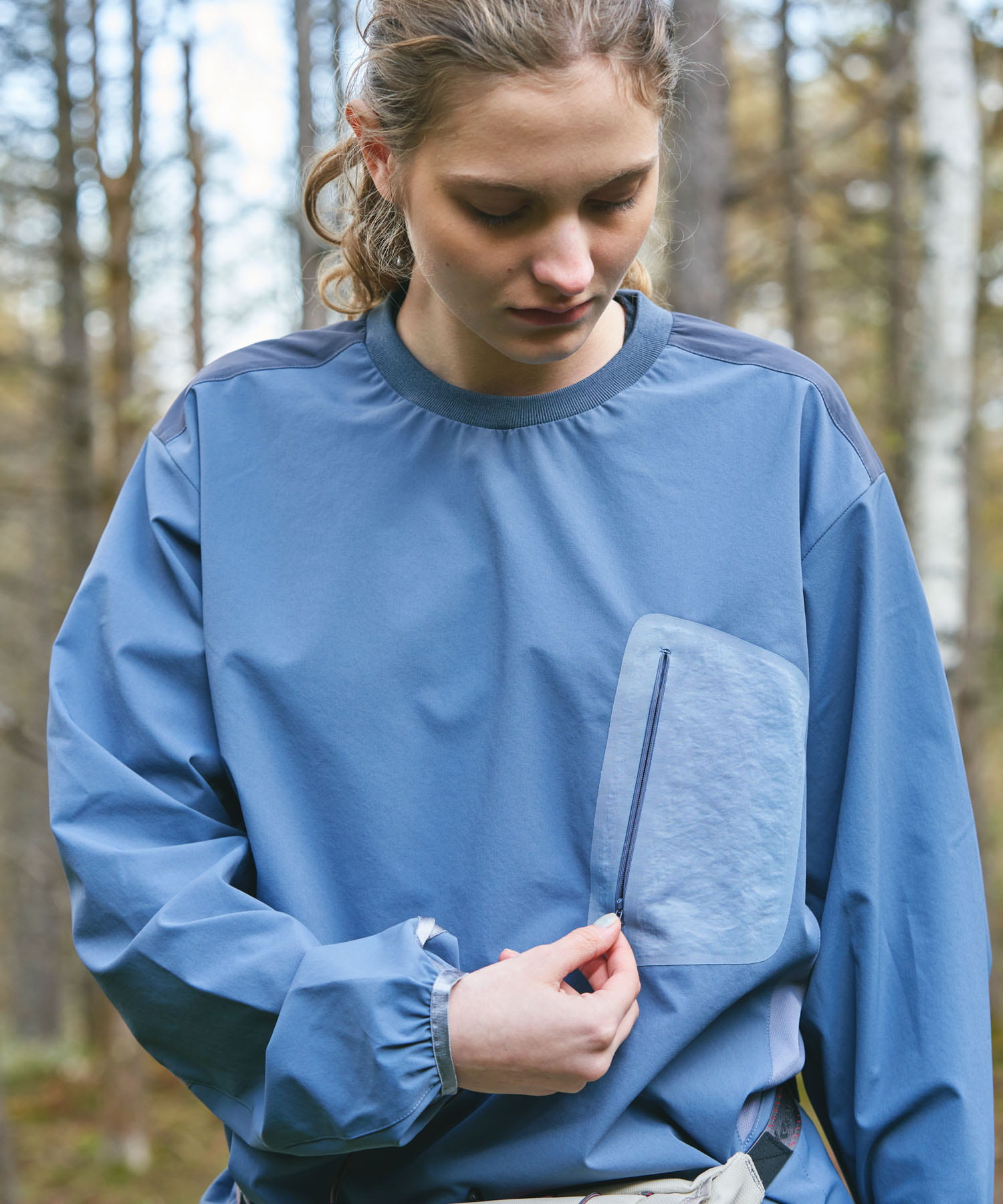 HIKE LONG-SLEEVE PULLOVER(M Blue Grey): トップス｜URBAN RESEARCH