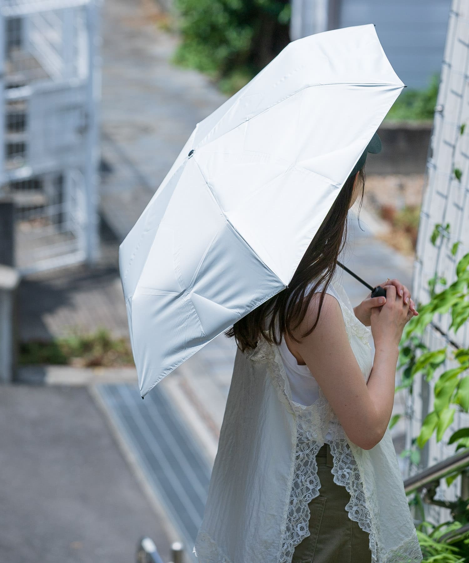 『軽量/晴雨兼用』TINY GARDEN PRODUCTS　ウルトラライトワンタッチアンブレラ