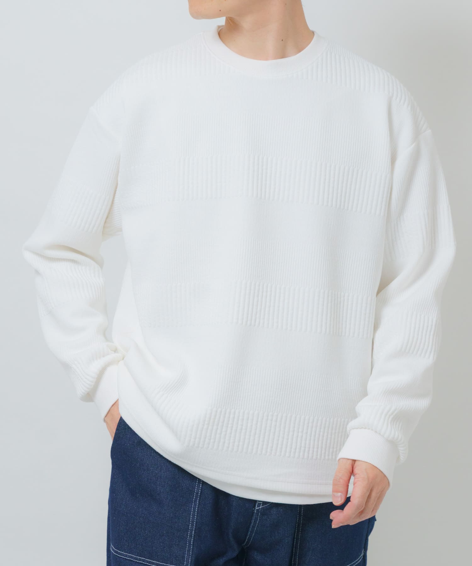 ランダムピッチジャカードtops(M WHT): トップス｜URBAN RESEARCH公式