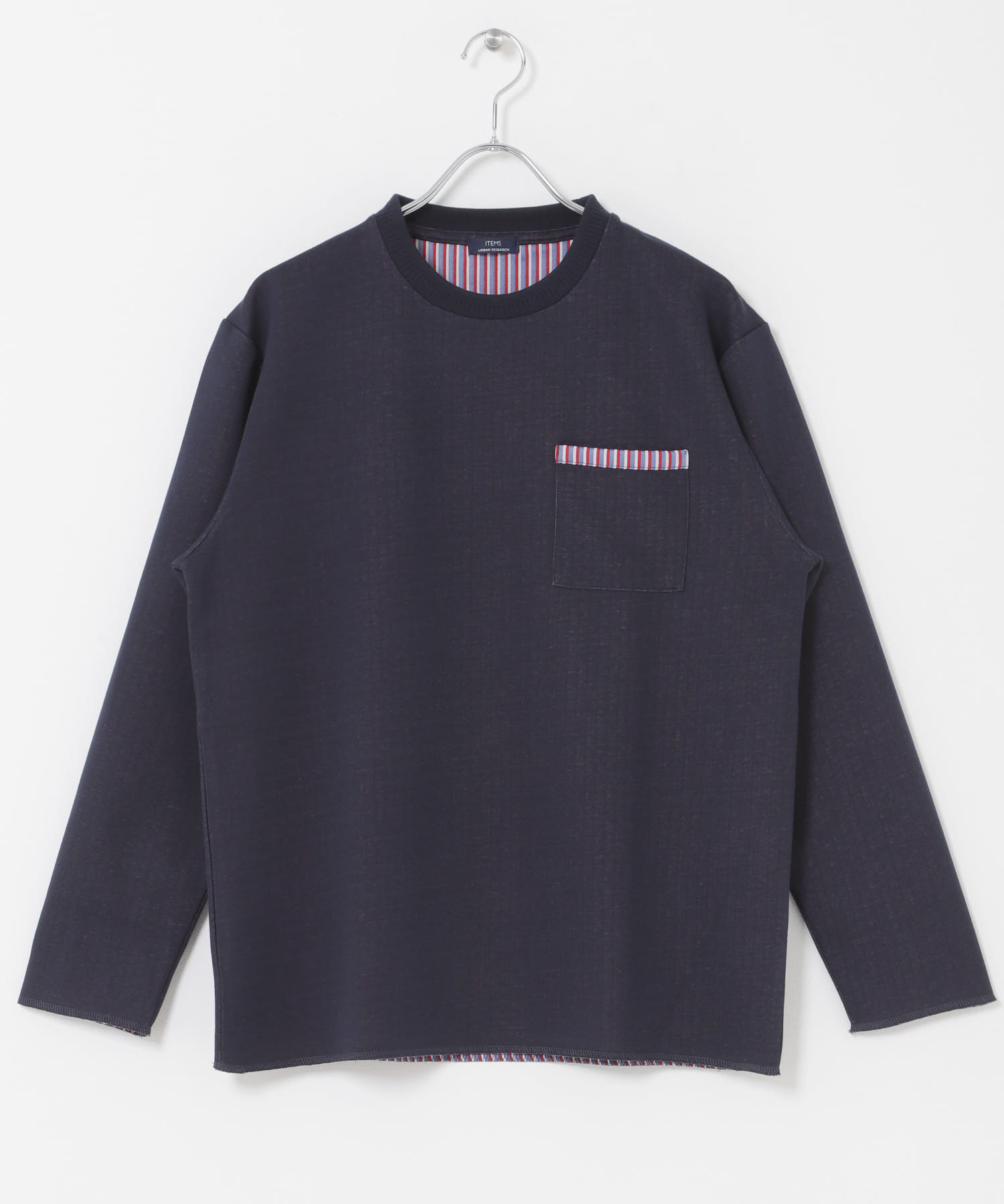 裏ストライプダンボールカットソー(M NAVY): トップス｜URBAN RESEARCH