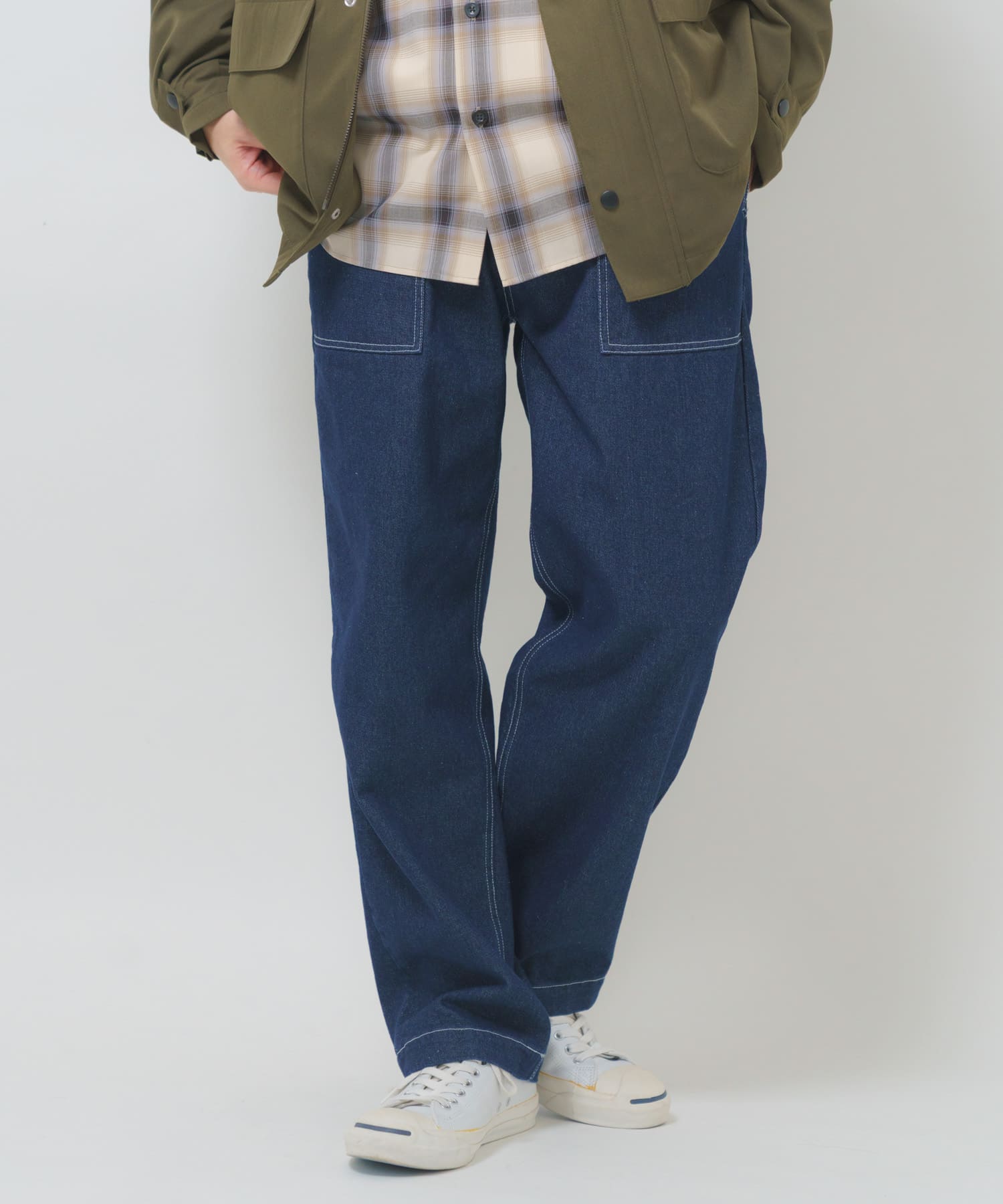デニム ベイカーパンツ