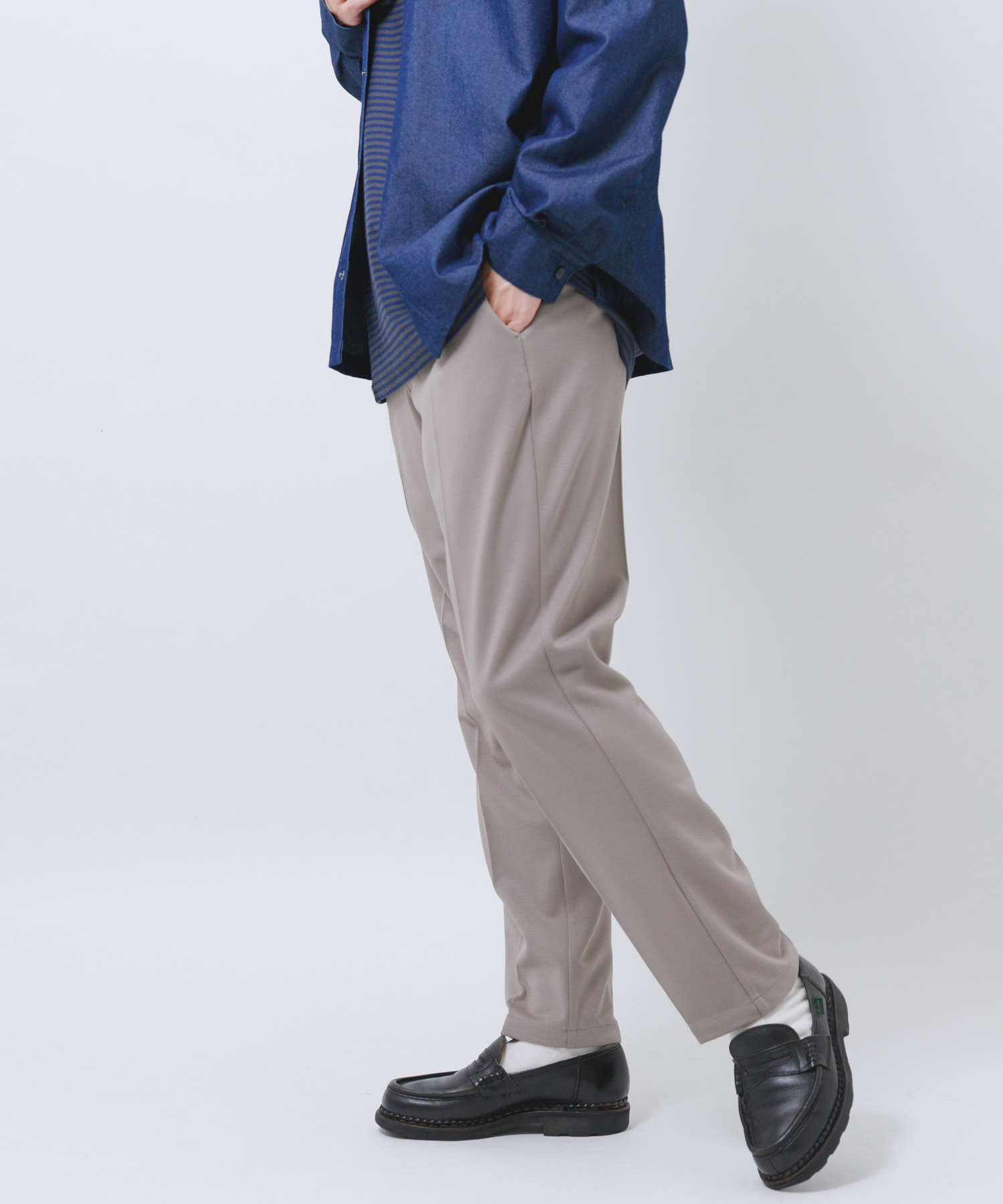 『洗濯可』SMART-air調温 コンフォートスラックス GREIGE M