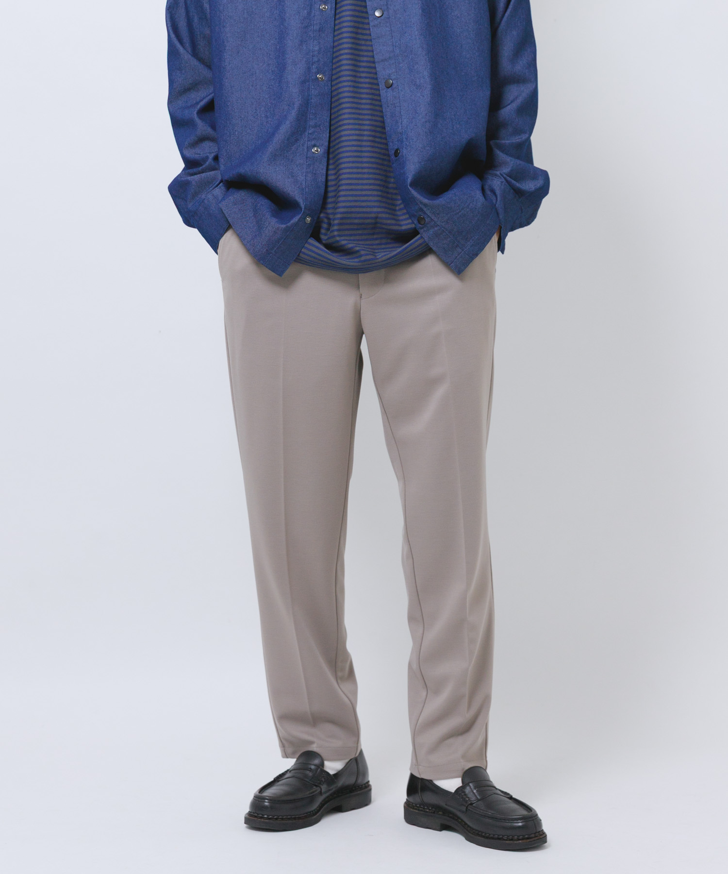 『洗濯可』SMART-air調温 コンフォートスラックス GREIGE M