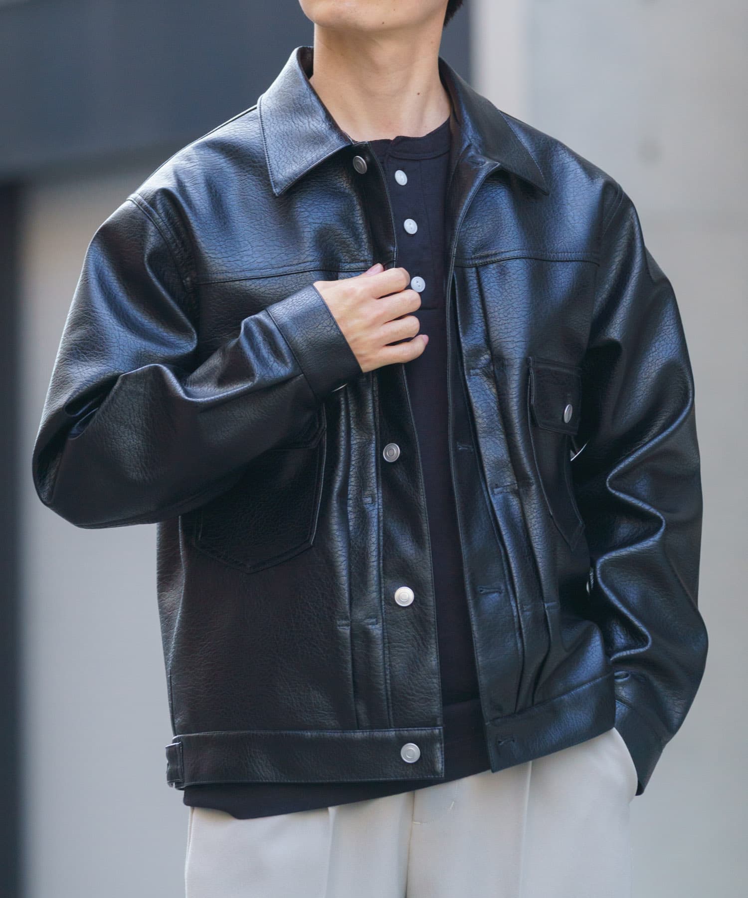 F.L.トラッカージャケット BLK M