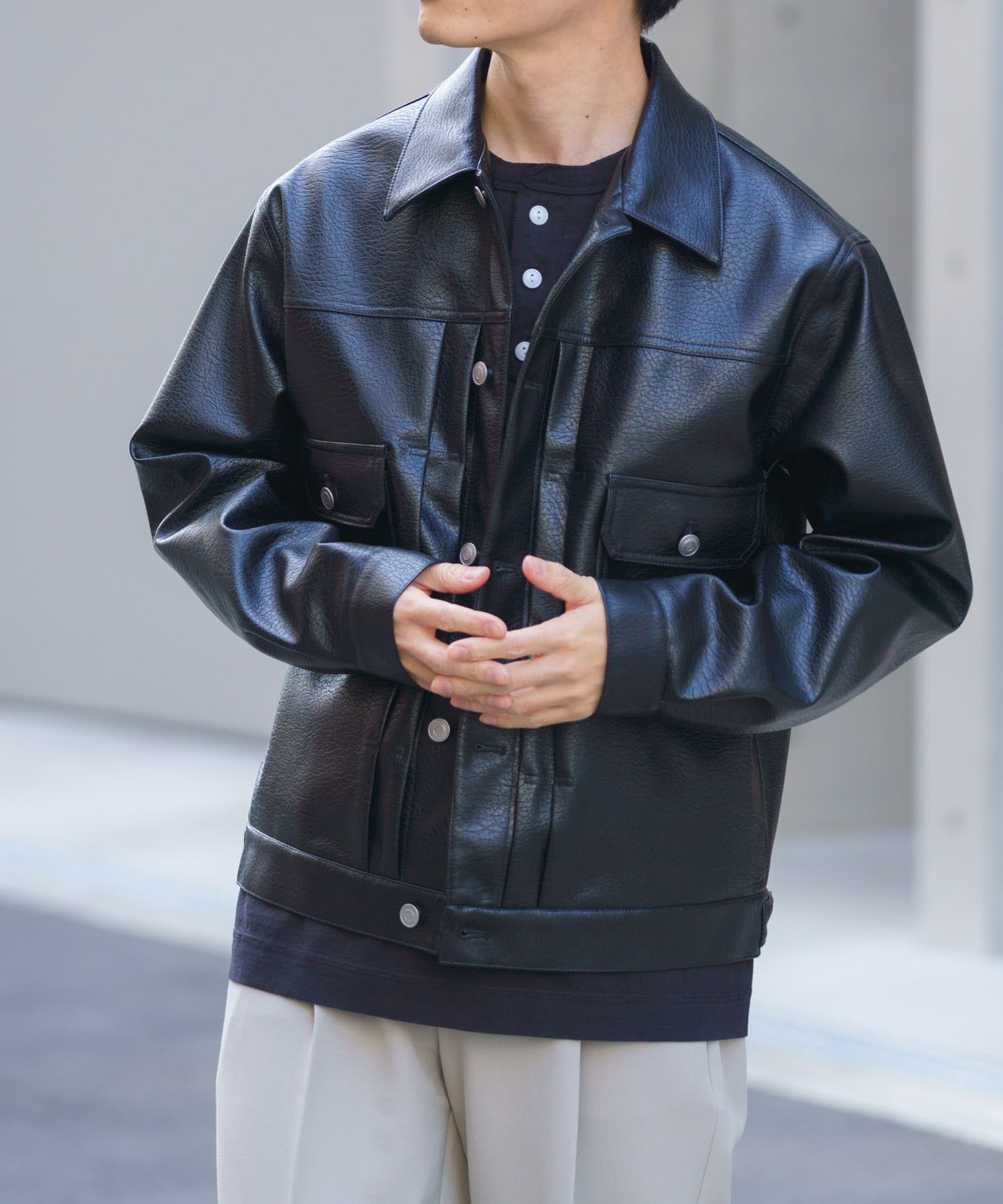 F.L.トラッカージャケット BLK M