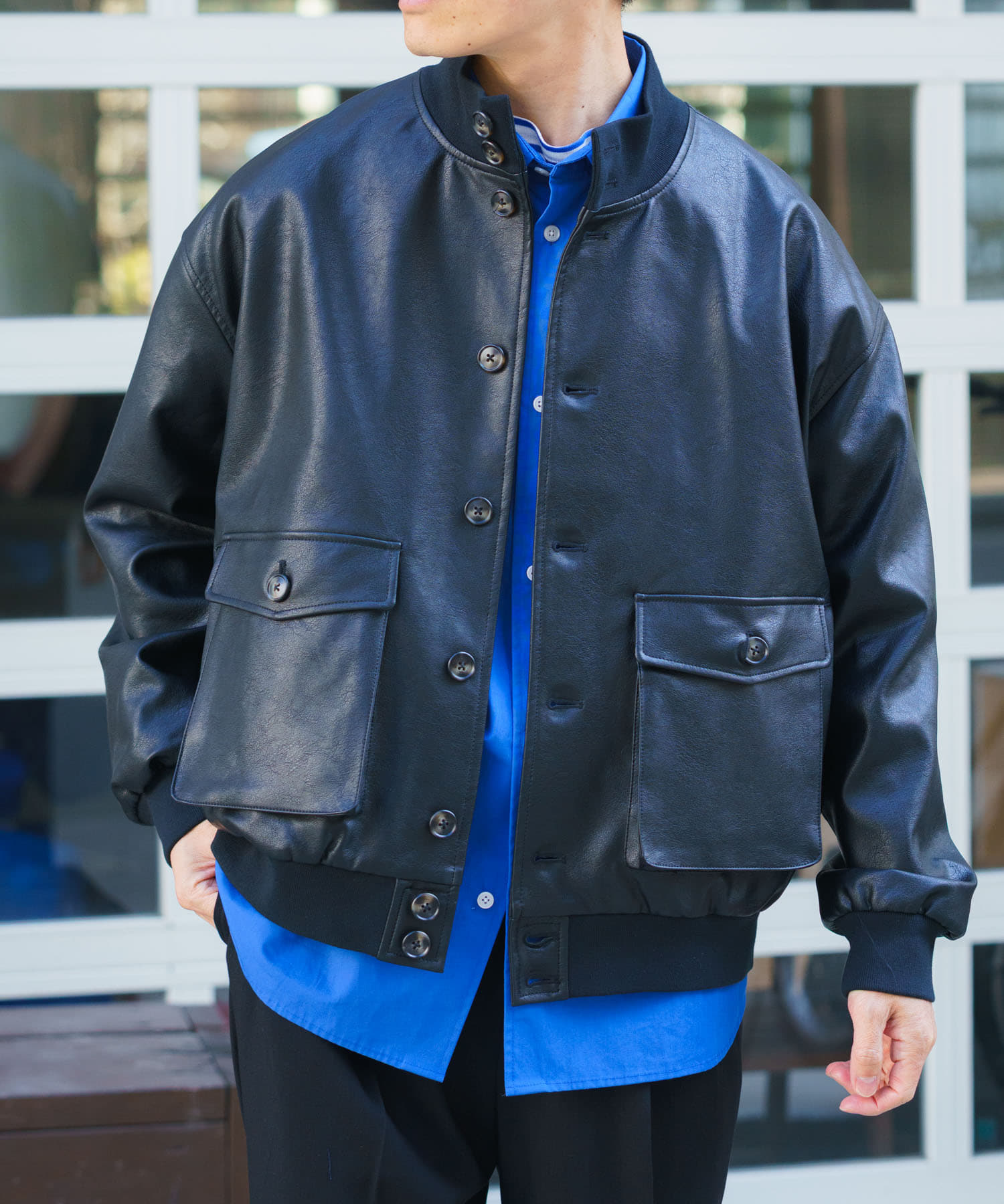 F.L. a-1 フライトジャケット BLK M