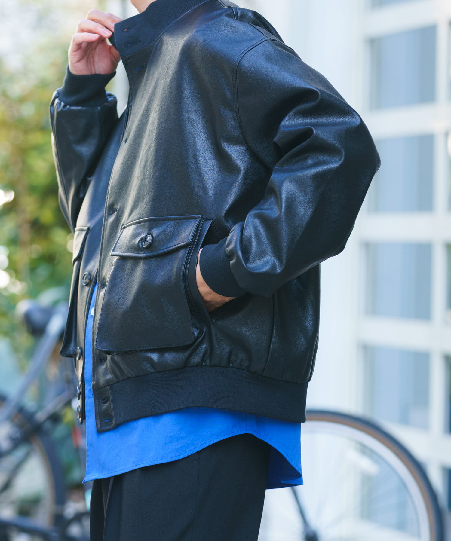 F.L. a-1 フライトジャケット BLK M