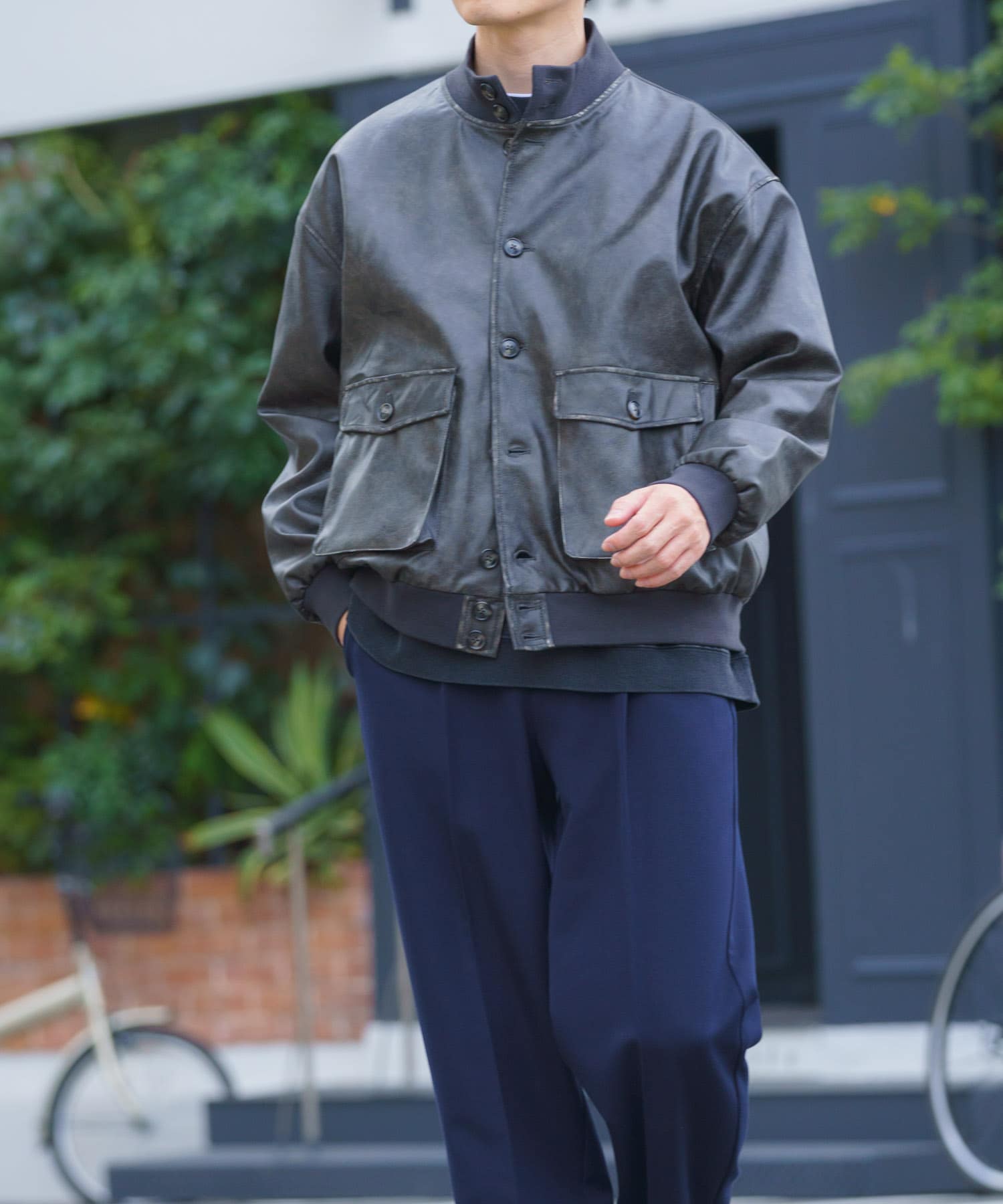 F.L. a-1 フライトジャケット FADED BLK M