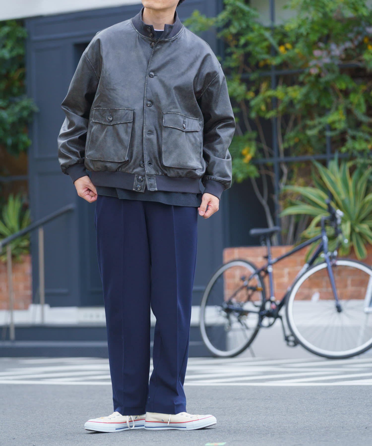 F.L. a-1 フライトジャケット FADED BLK M