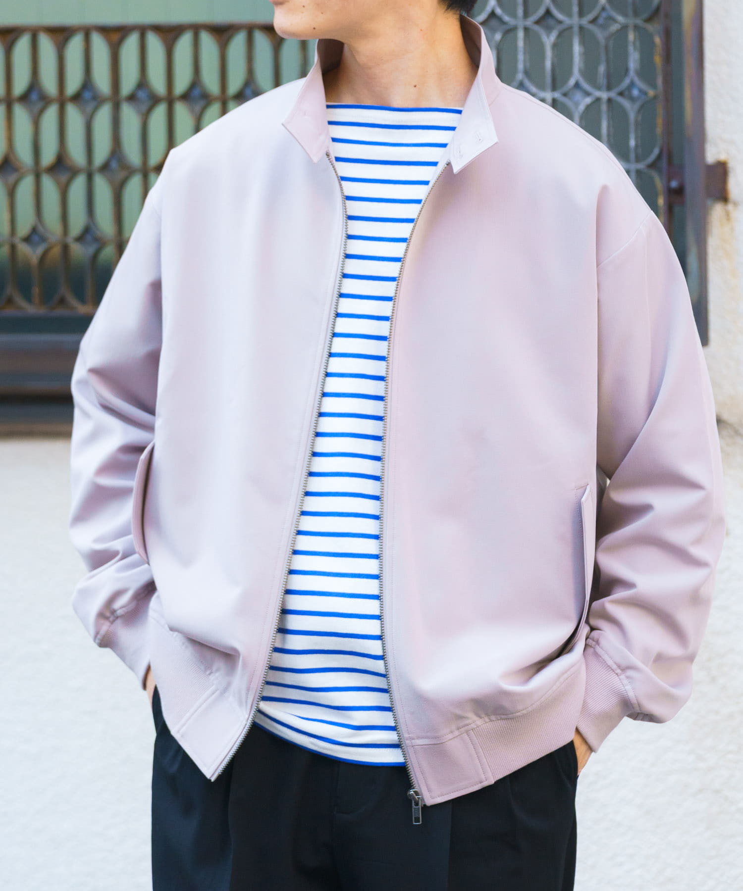 TRストレッチ ハリントンジャケット