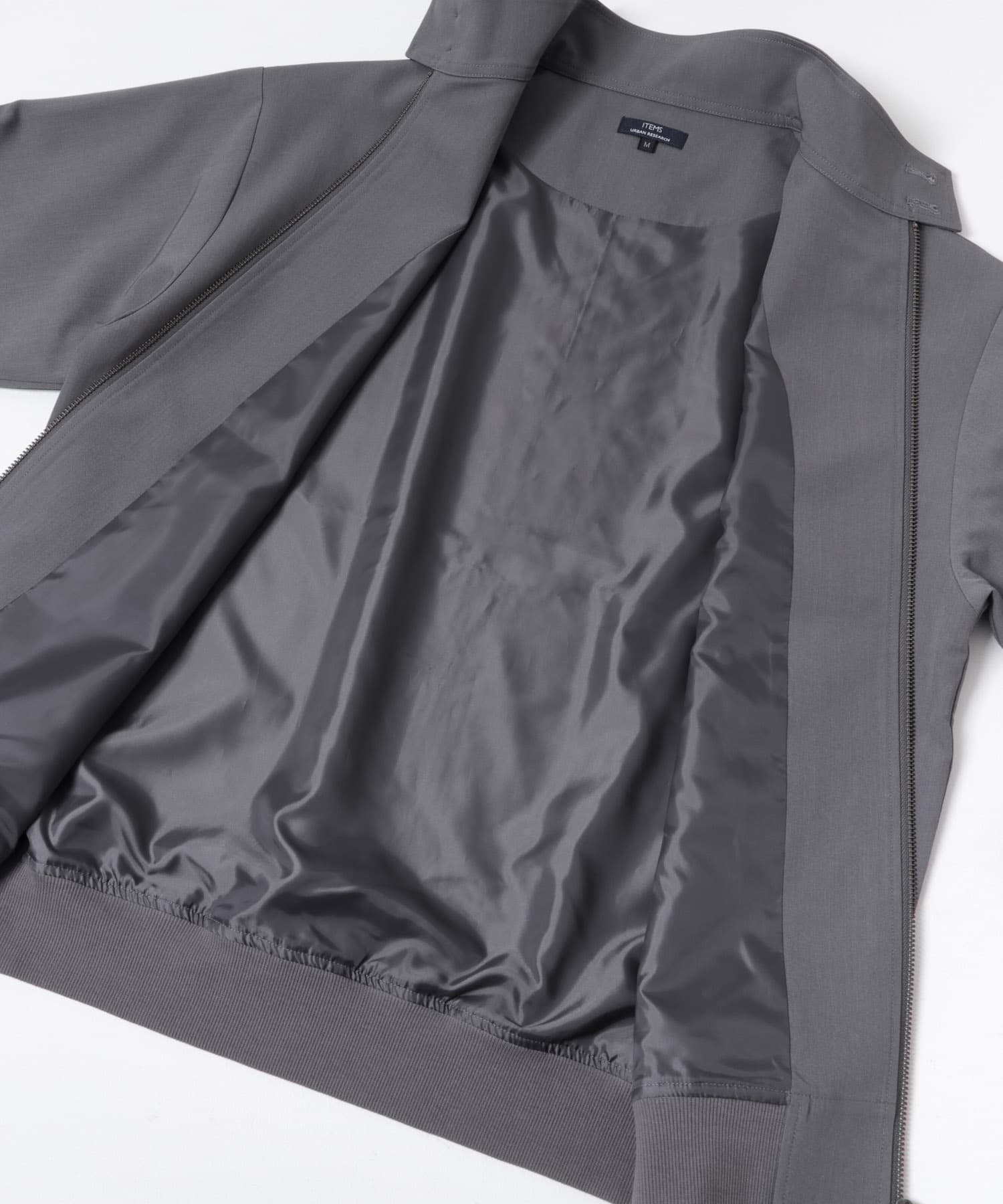 TRストレッチ ハリントンジャケット GRY M