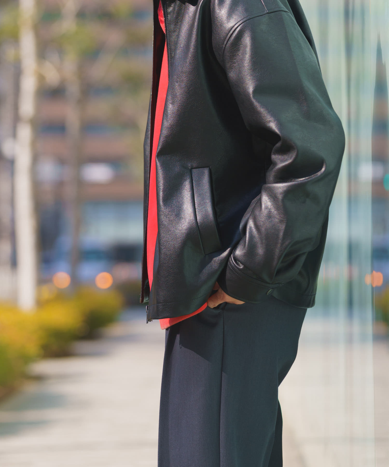 F.L. ZIP UP フライトジャケット BLK M