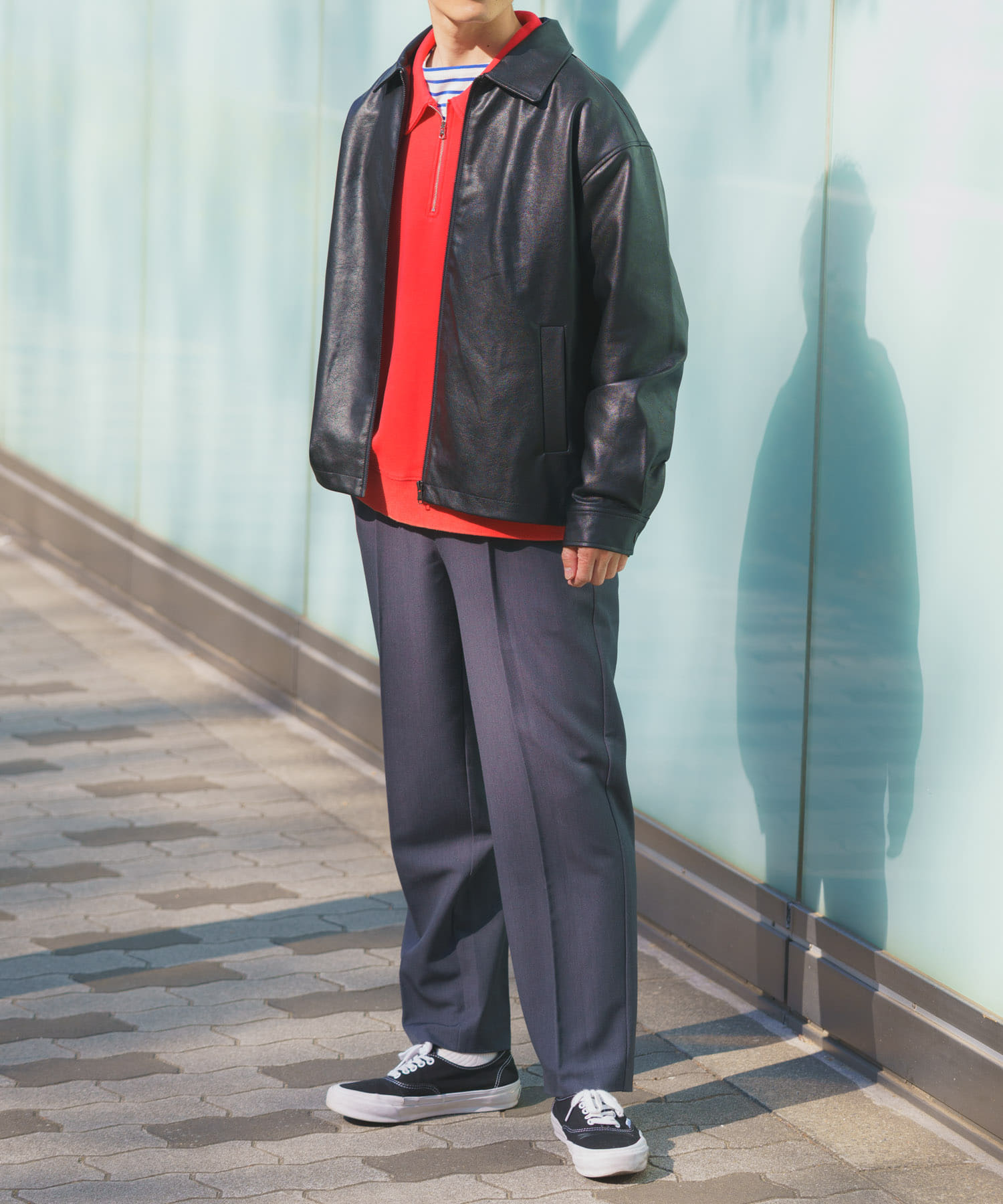 F.L. ZIP UP フライトジャケット BLK M