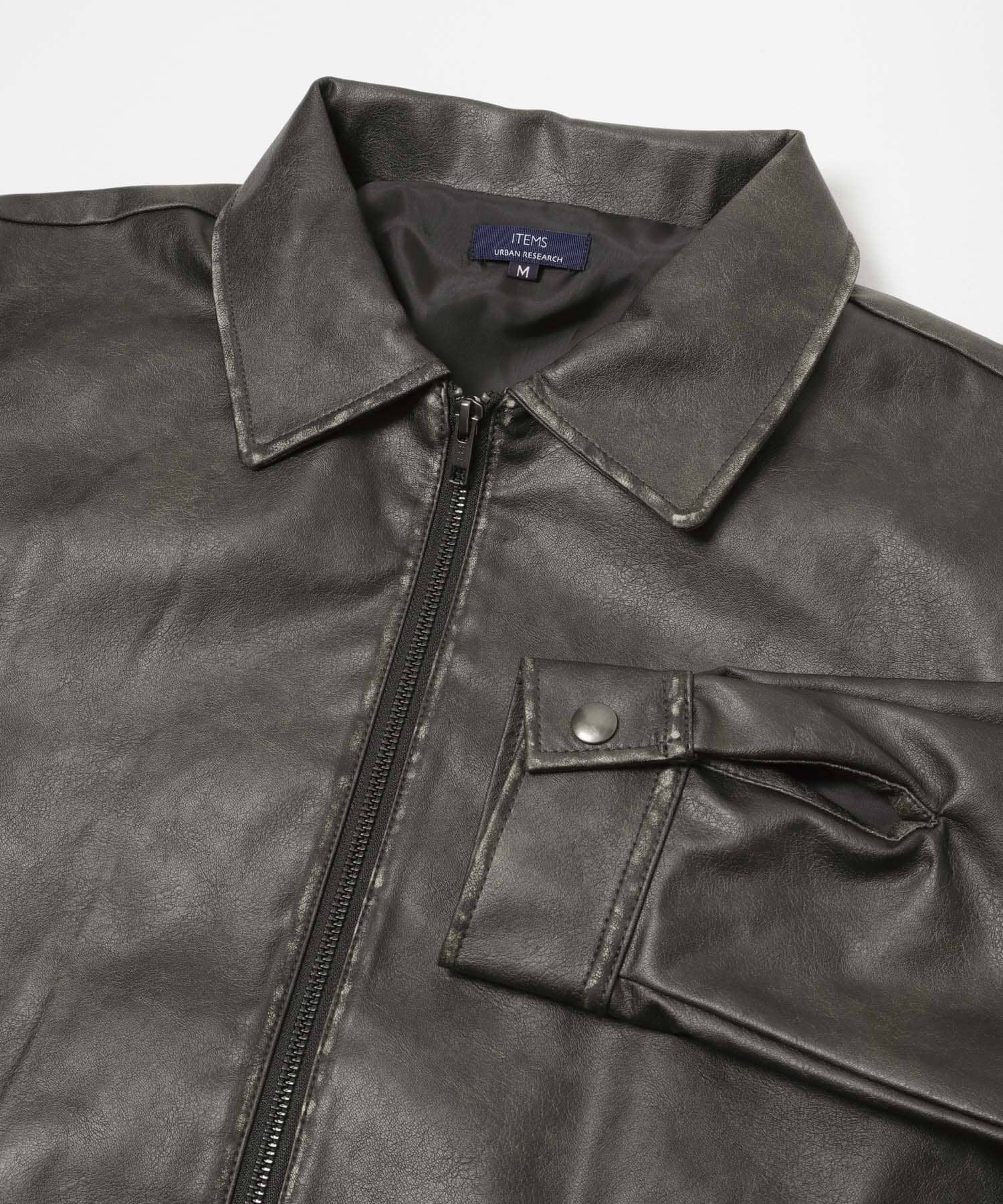 F.L. ZIP UP フライトジャケット FADED BLK M