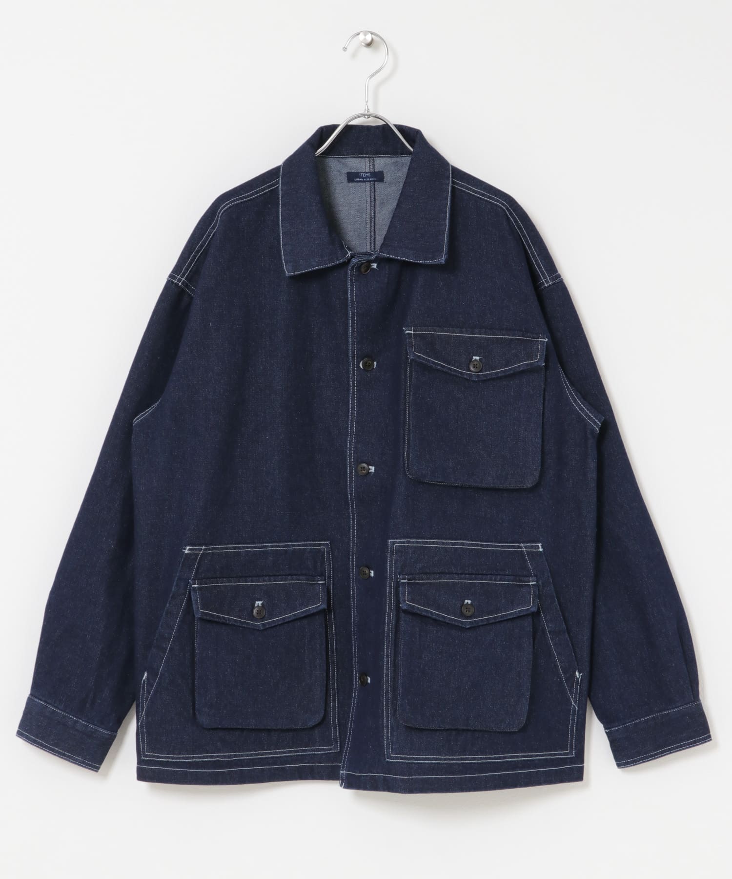 デニム カバーオール NVY M