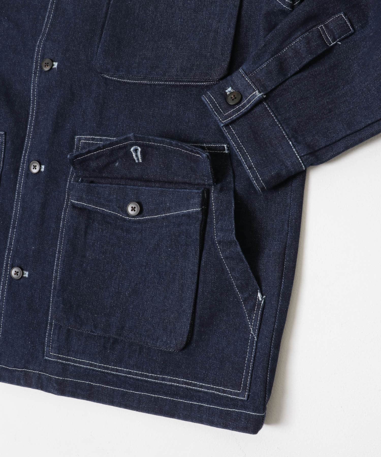 デニム カバーオール NVY M