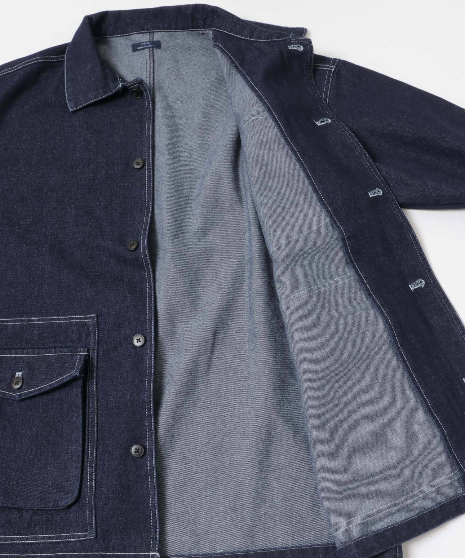 デニム カバーオール NVY M