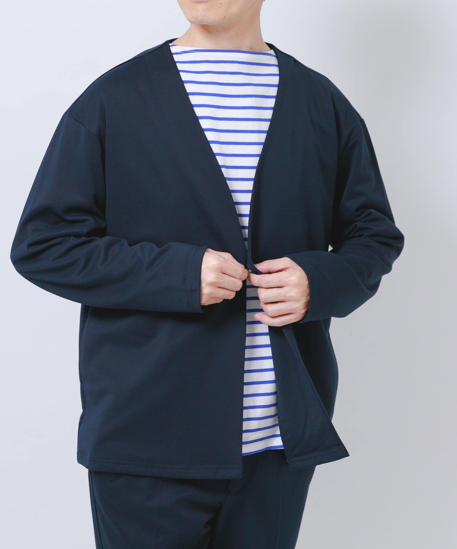 『洗濯可』SMART-air 調温 ノーラペルジャケット(楽着シリーズ)