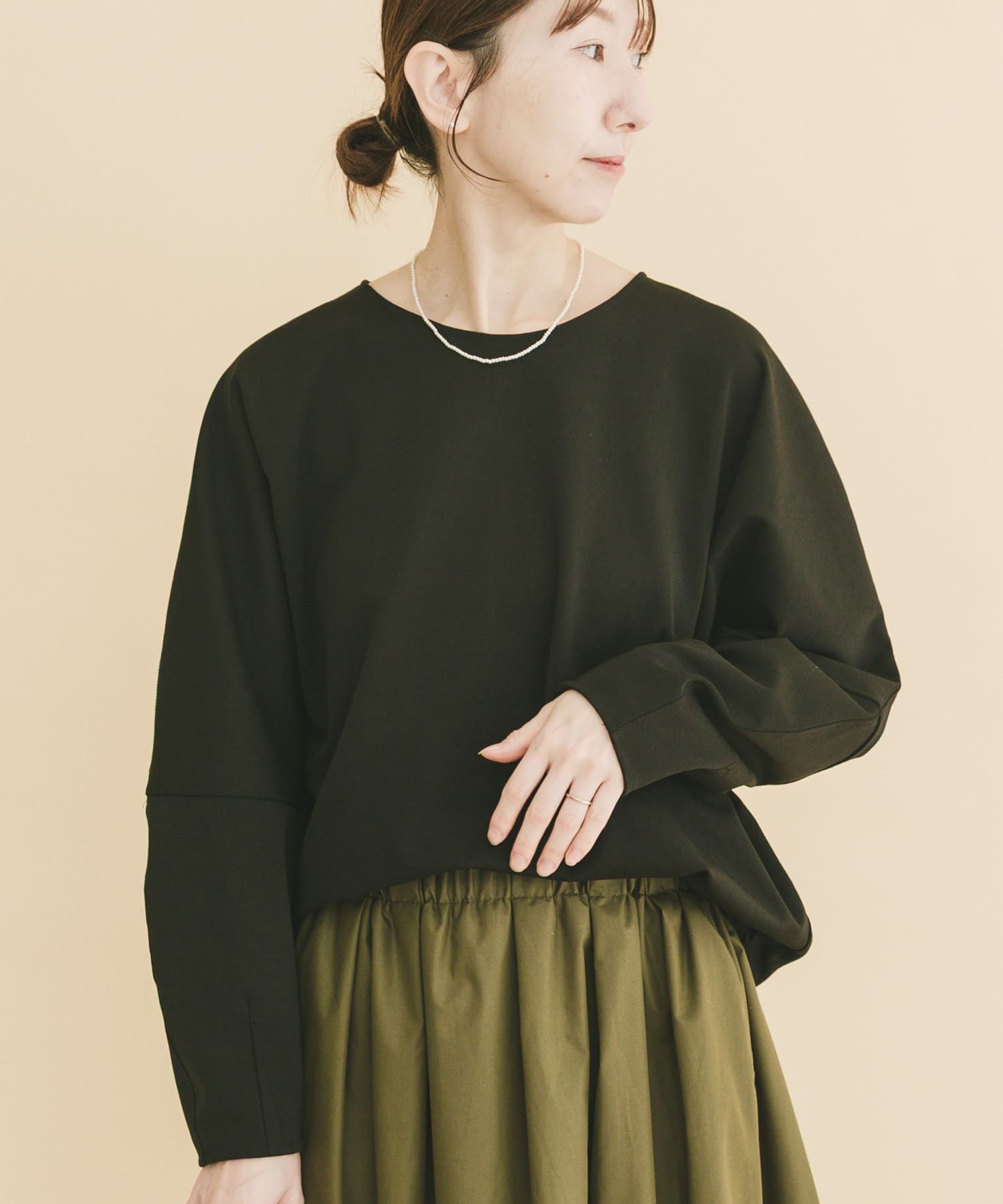 ドルマンスリーブポンチプルオーバー