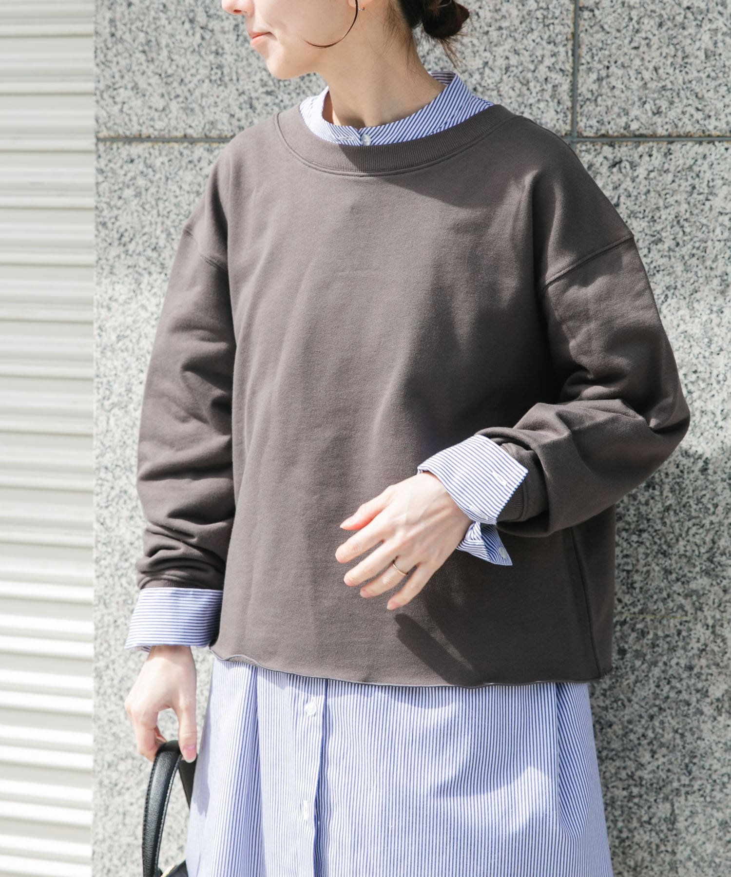 ボートネックスウェット