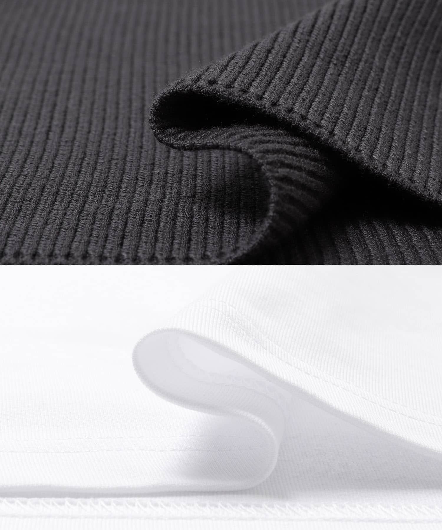 ロングTシャツ×ニットベストセット CHA Free