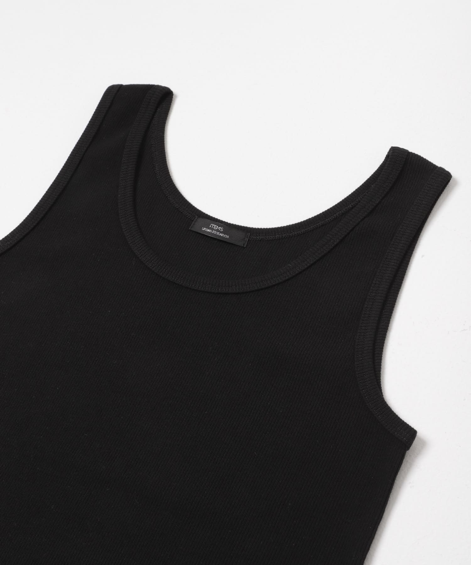 ribタンクトップ BLK Free