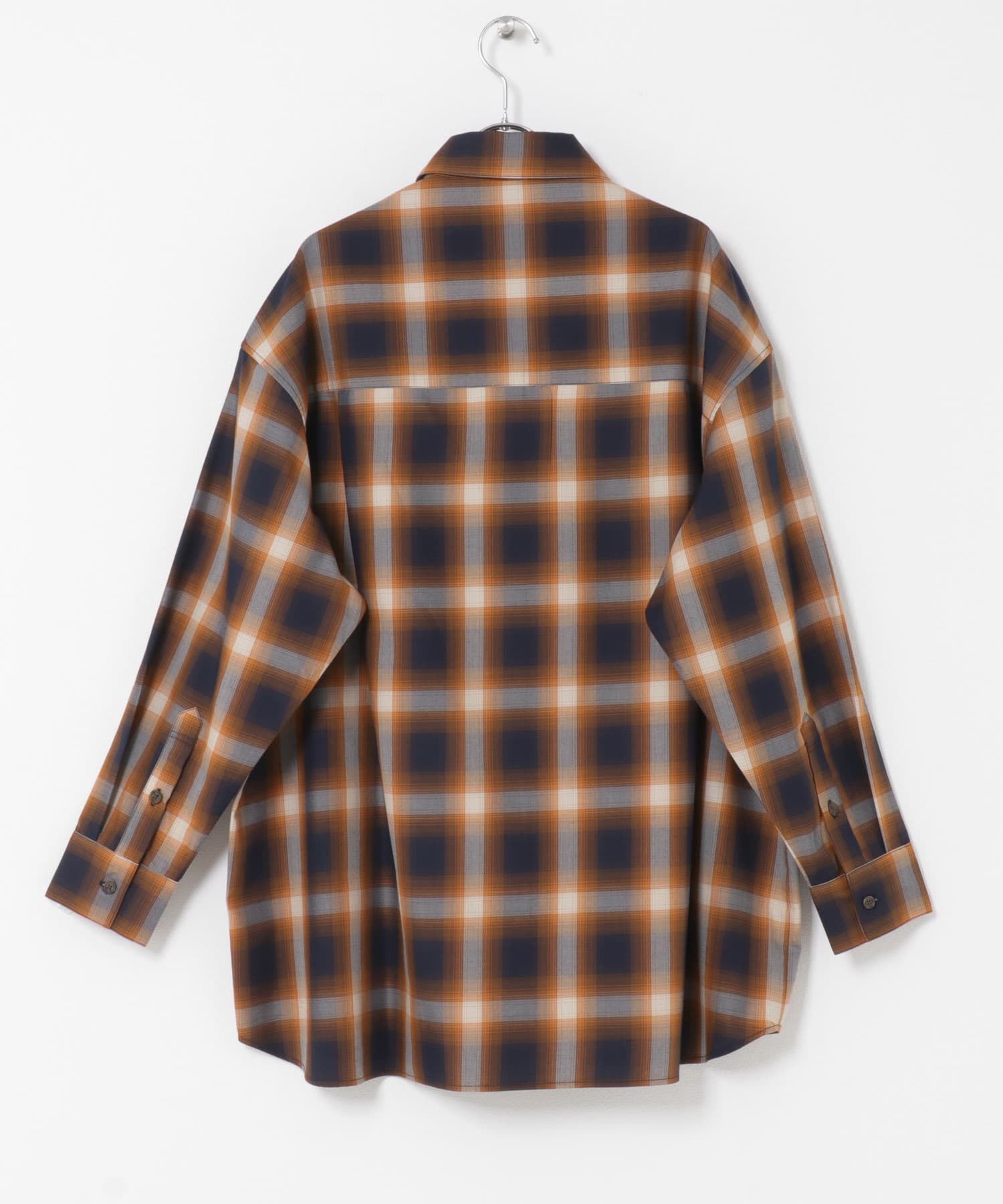 オーバーサイズチェックシャツ ORG Free