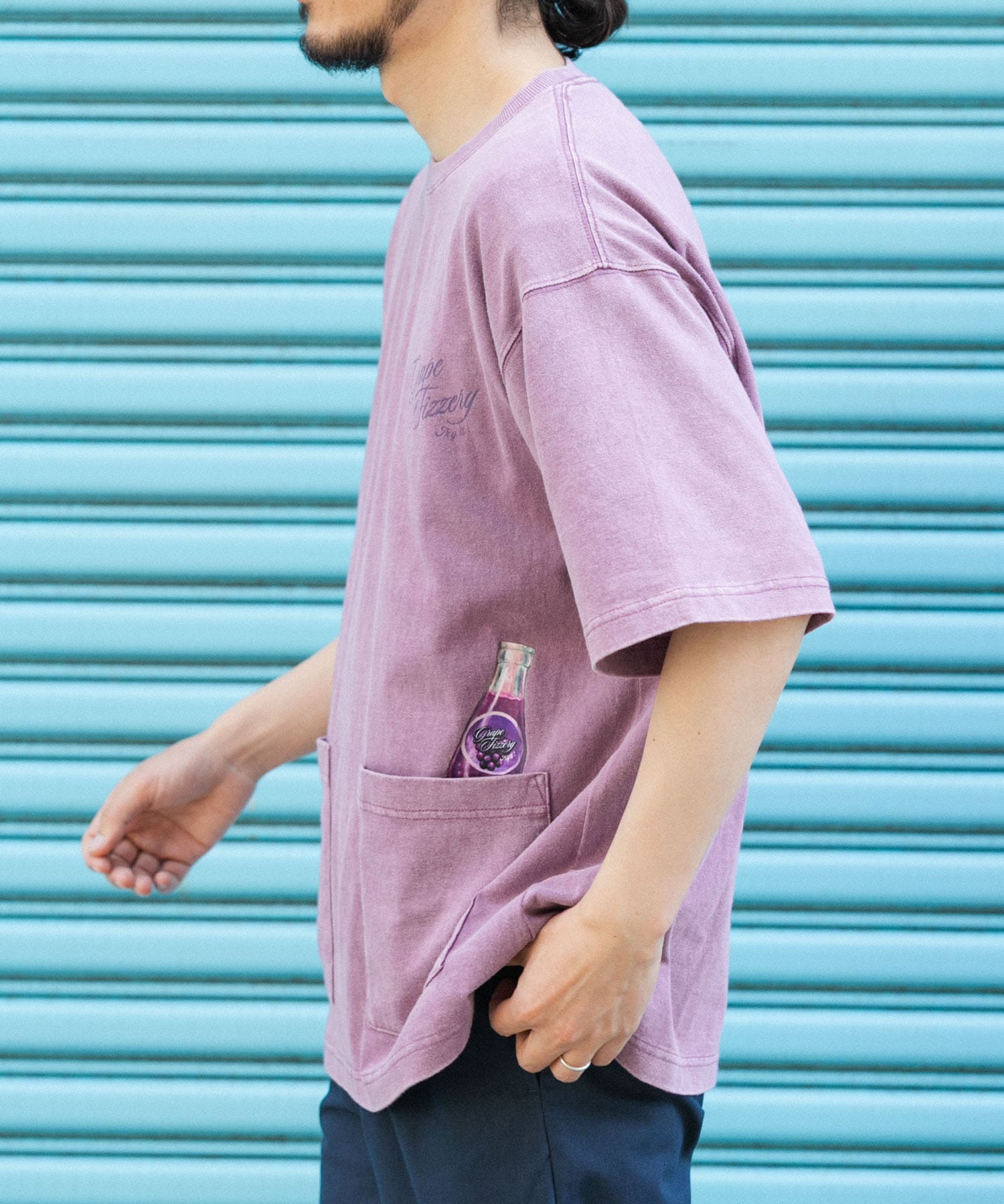 USEDライクビバレッジプリントTシャツ