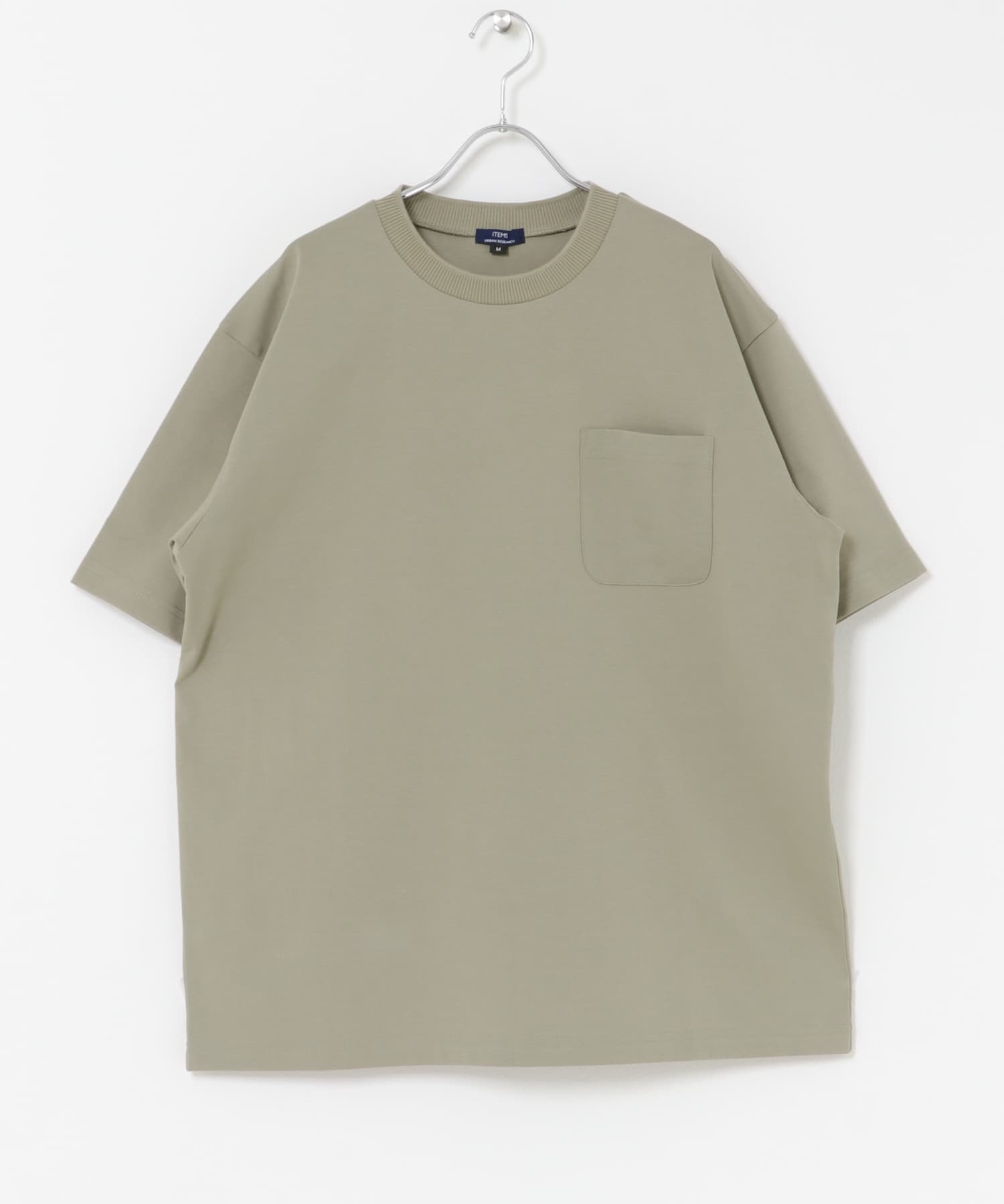 接触冷感ダンボールショートスリーブカットソー OLIVE M