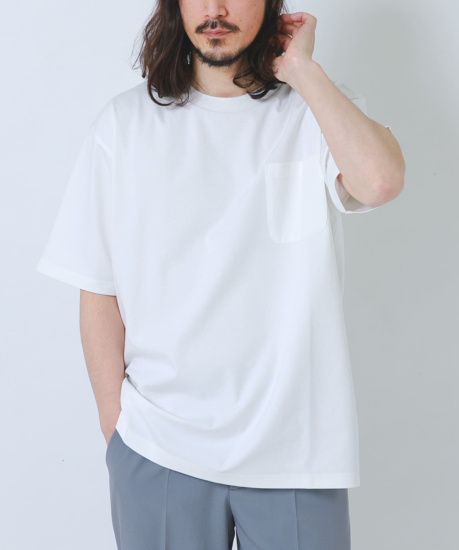 接触冷感ダンボールショートスリーブカットソー
