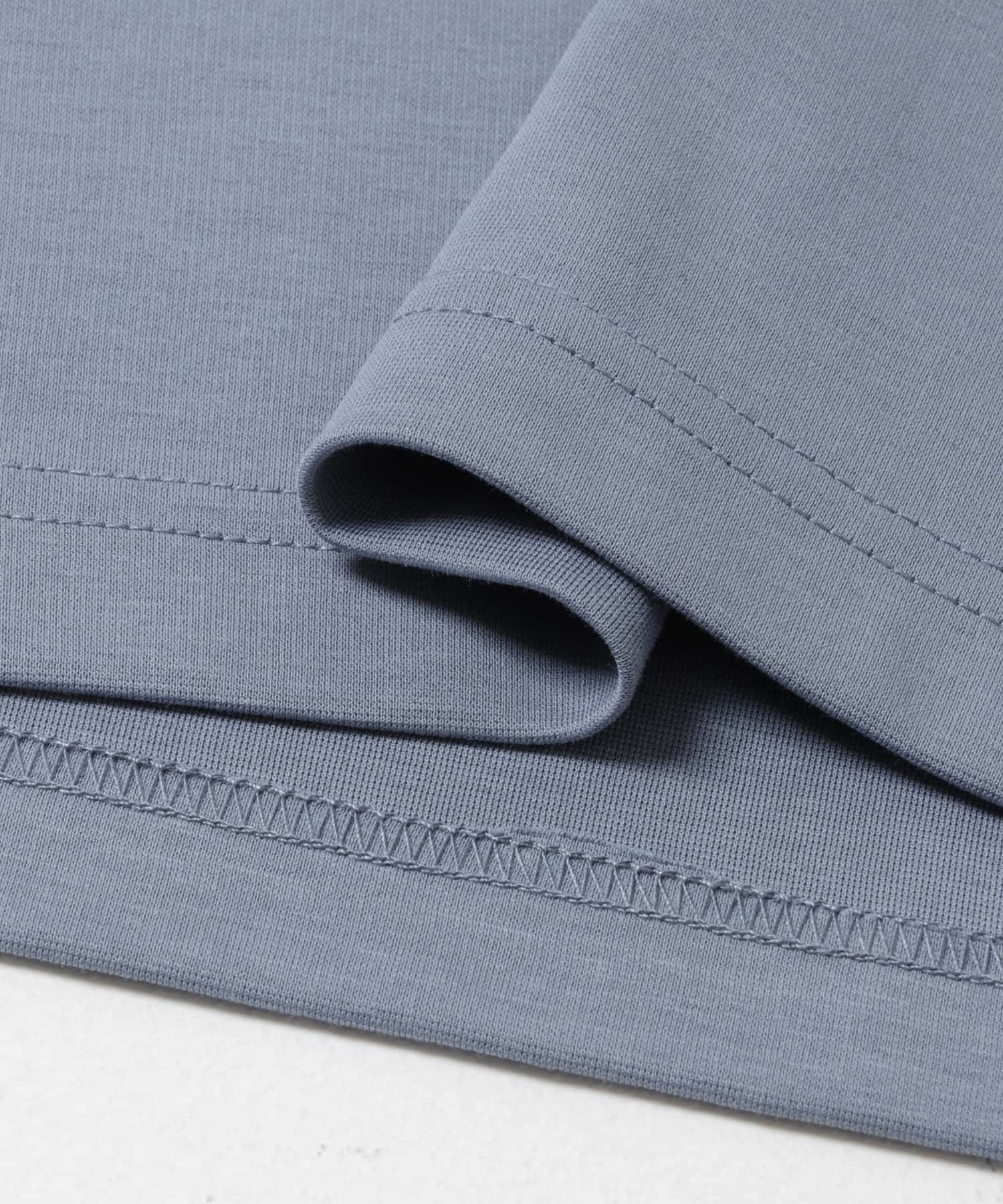 接触冷感ダンボールショートスリーブカットソー BLUE GRAY M