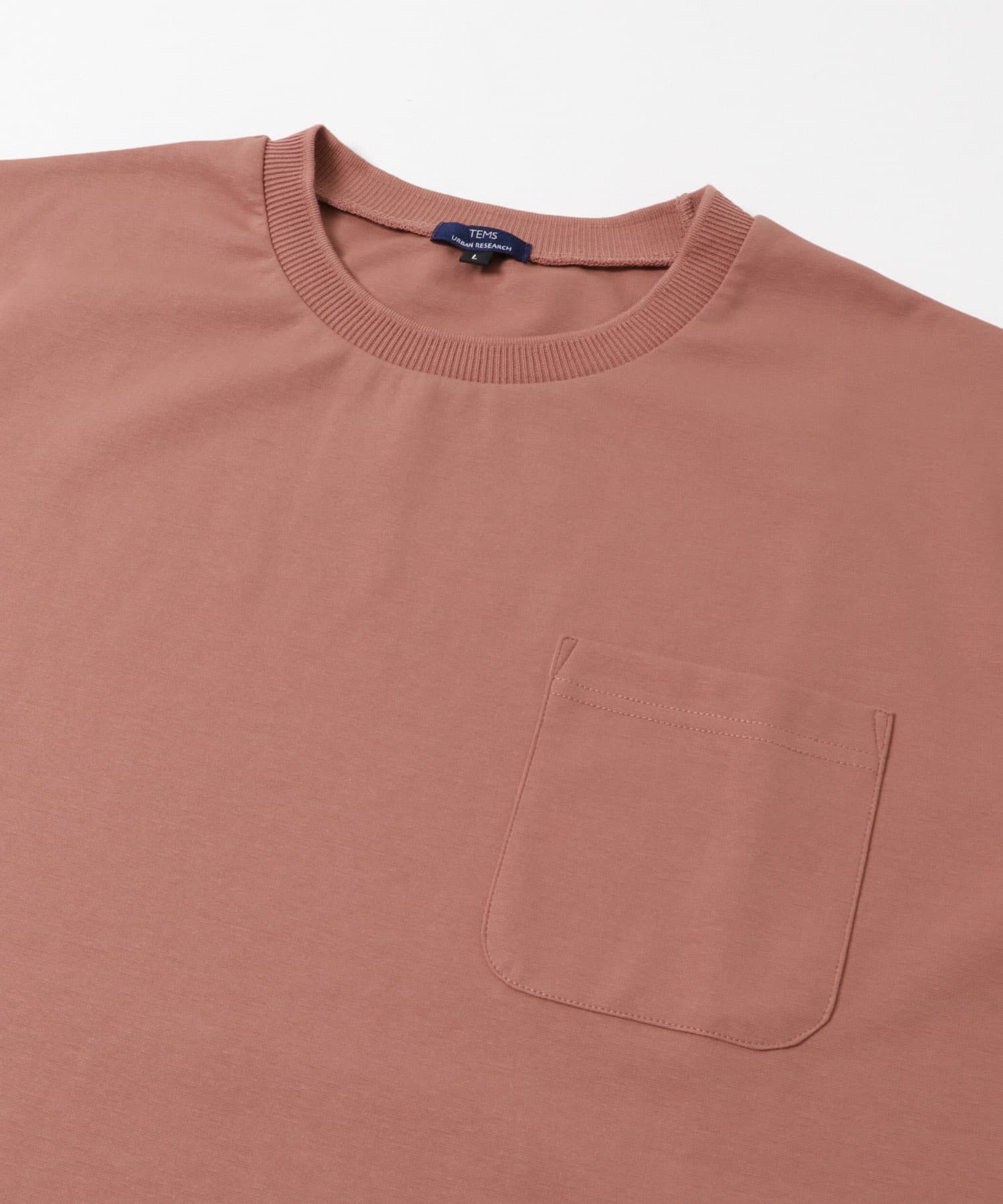 接触冷感ダンボールショートスリーブカットソー PINK BEIGE M