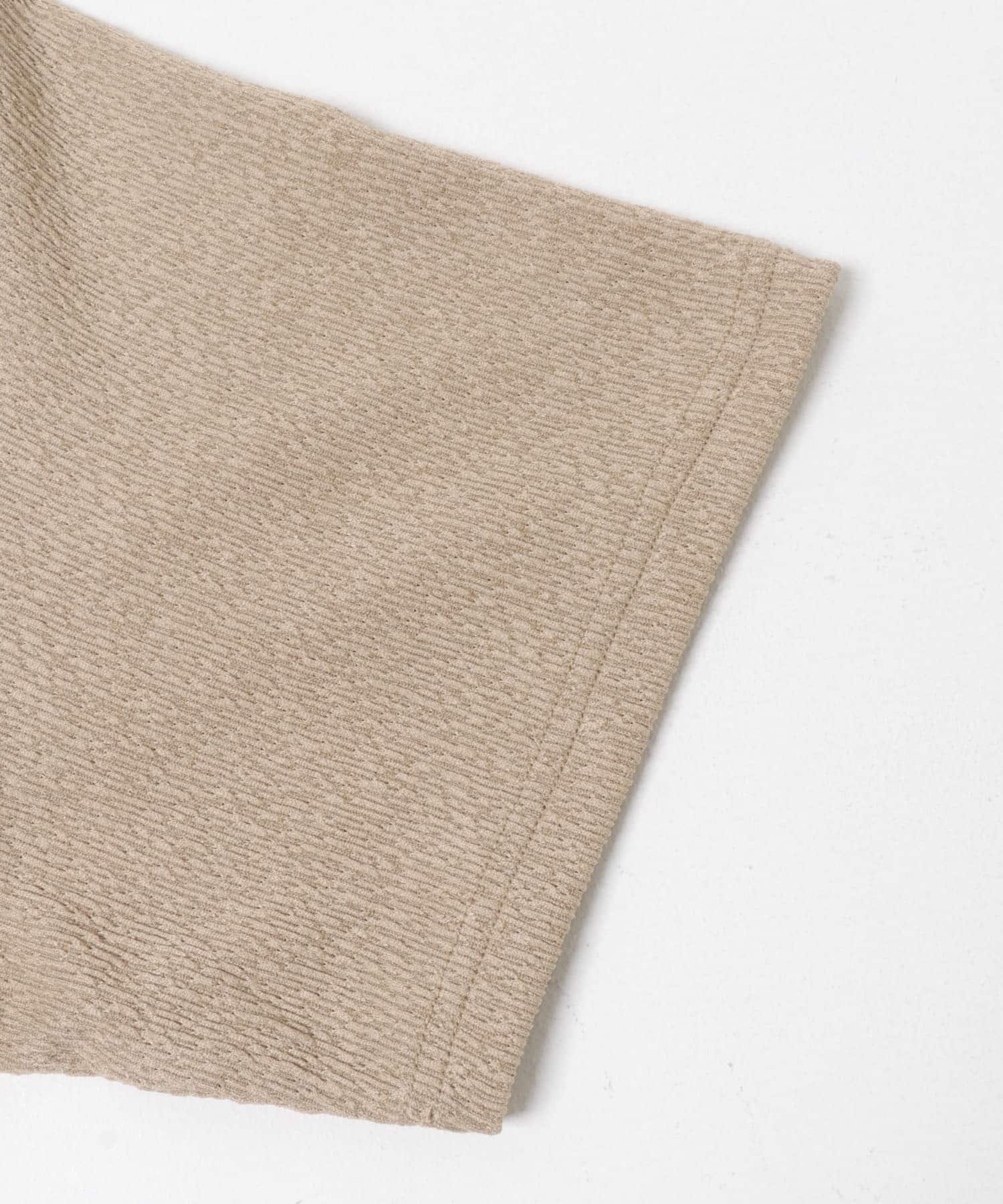 冷感 フェイクレイヤースキッパー半袖プルオーバー BEIGE M