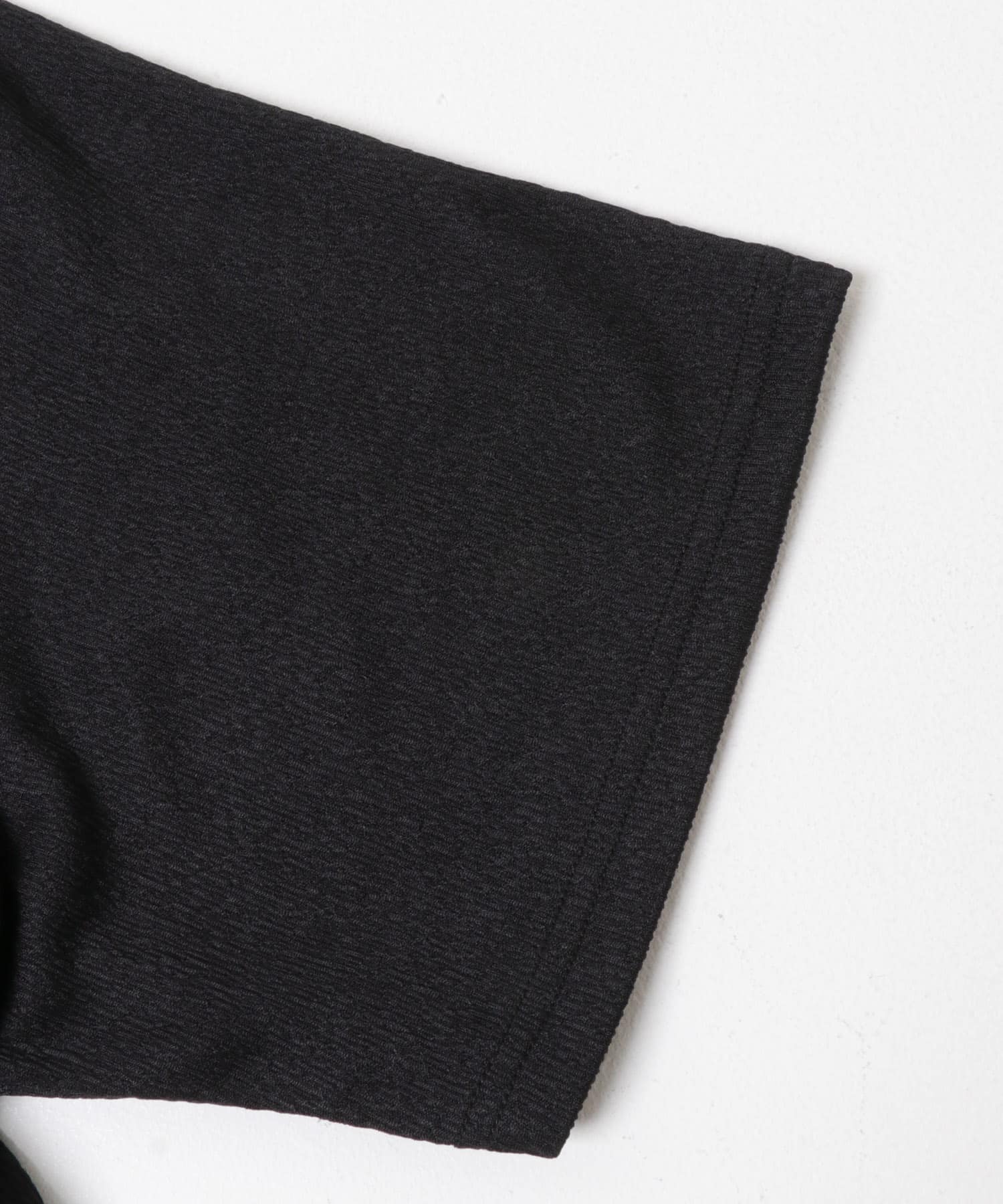 冷感 フェイクレイヤースキッパー半袖プルオーバー BLACK M