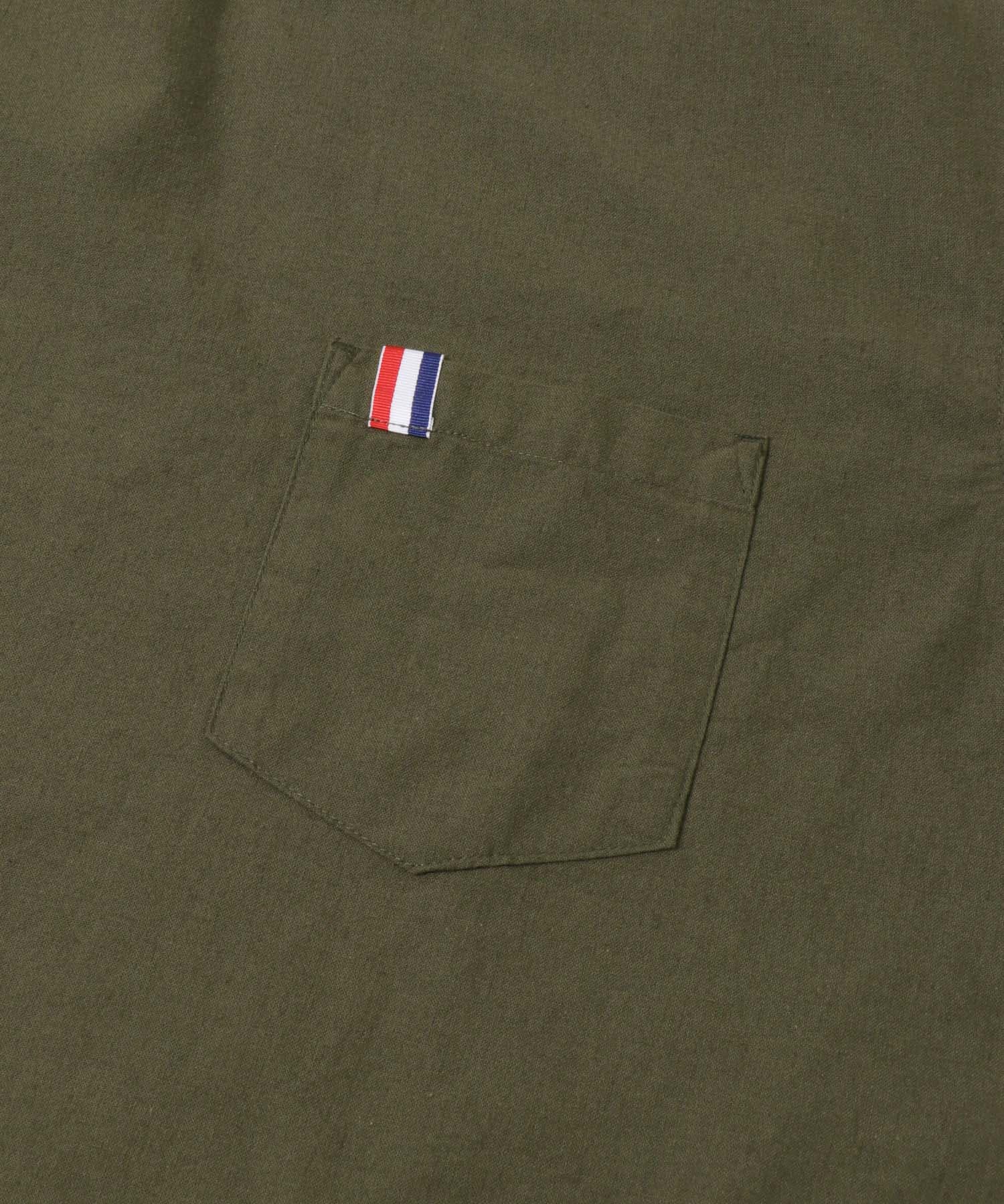 『吸水速乾』フレンチリネン×COOLMAX フハクTシャツ OLIVE M