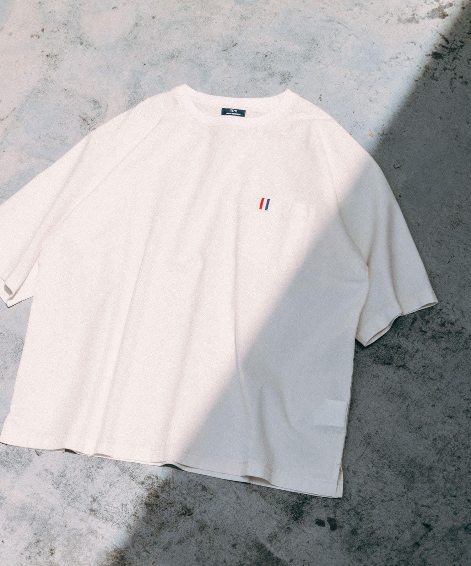 『吸水速乾』フレンチリネン×COOLMAX フハクTシャツ OFF WHITE L