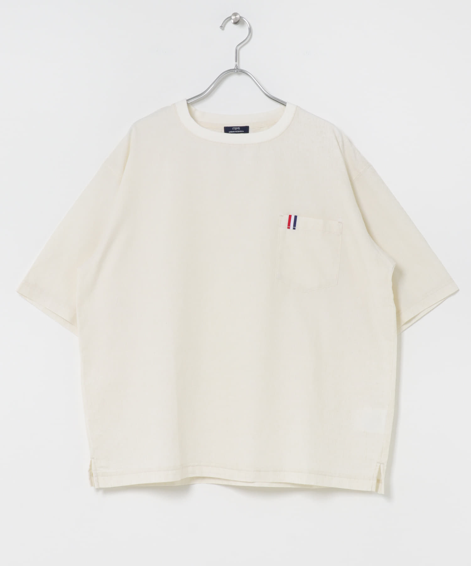 『吸水速乾』フレンチリネン×COOLMAX フハクTシャツ OFF WHITE M