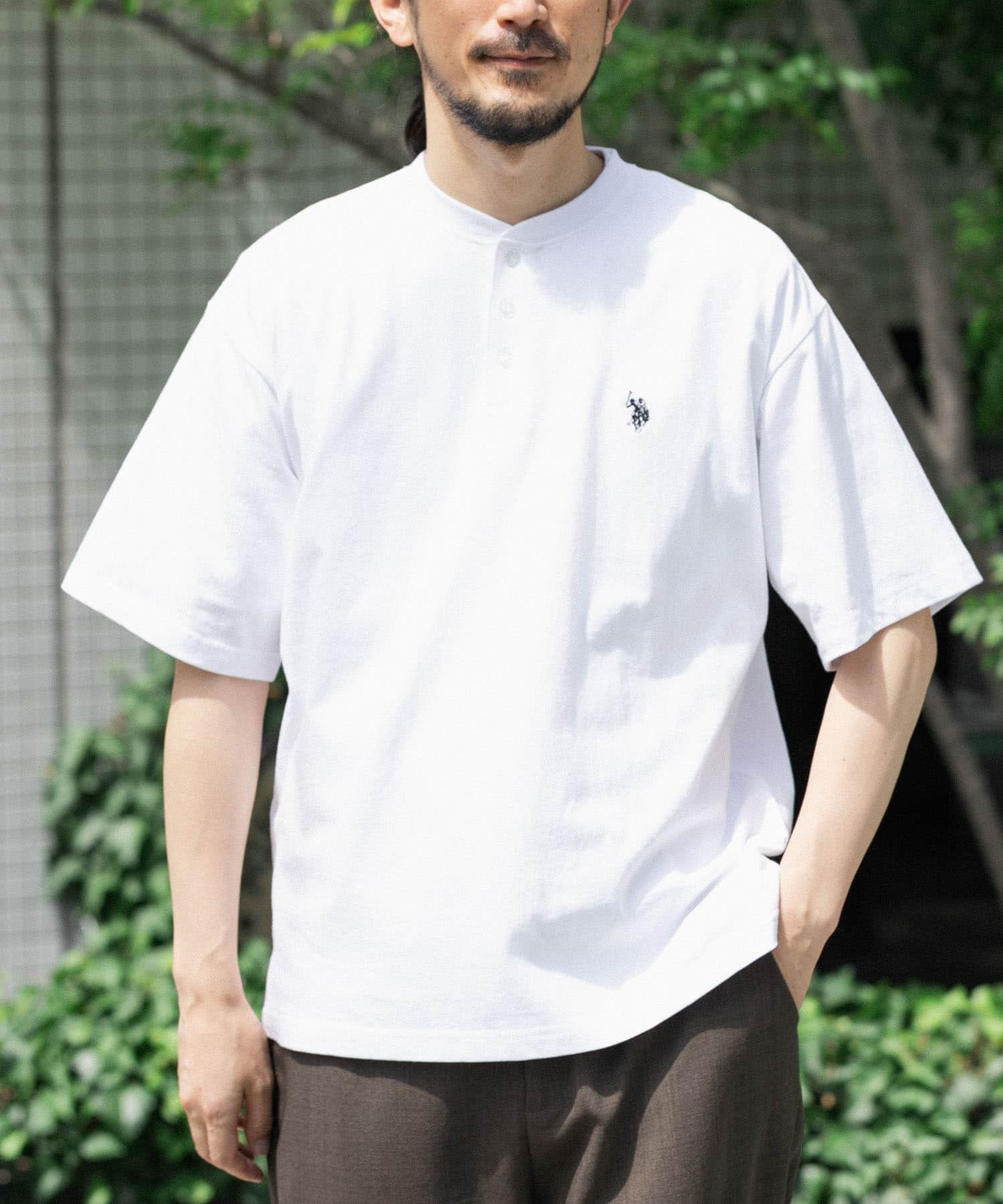 U.S. POLO ASSN　天竺ヘンリーTシャツ
