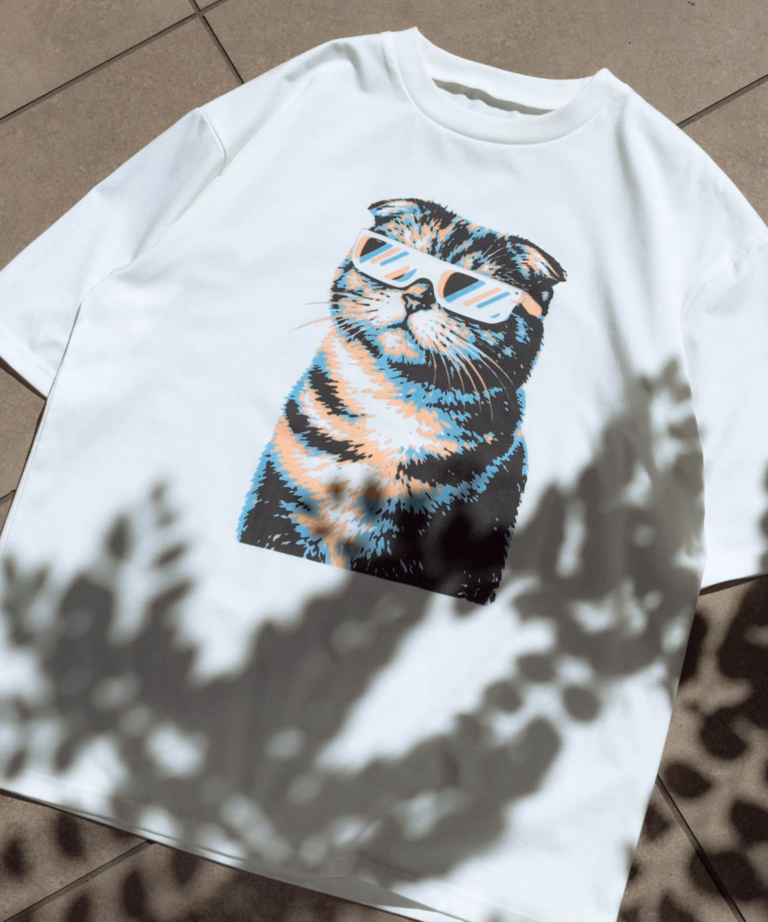 『接触冷感/吸水速乾/UVカット』ANIMAL IN SHADES プリントTシャツ