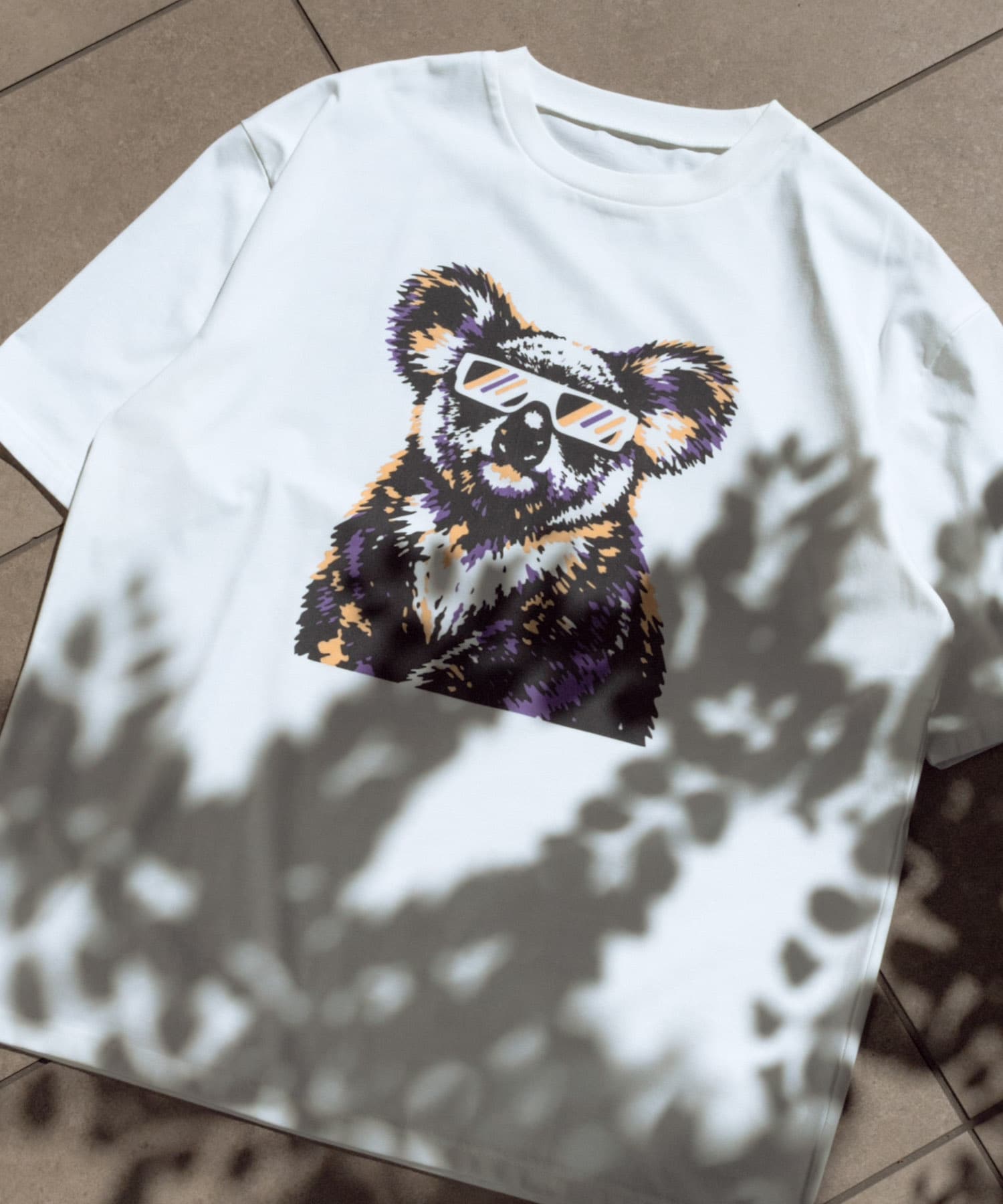 『接触冷感/吸水速乾/UVカット』ANIMAL IN SHADES プリントTシャツ