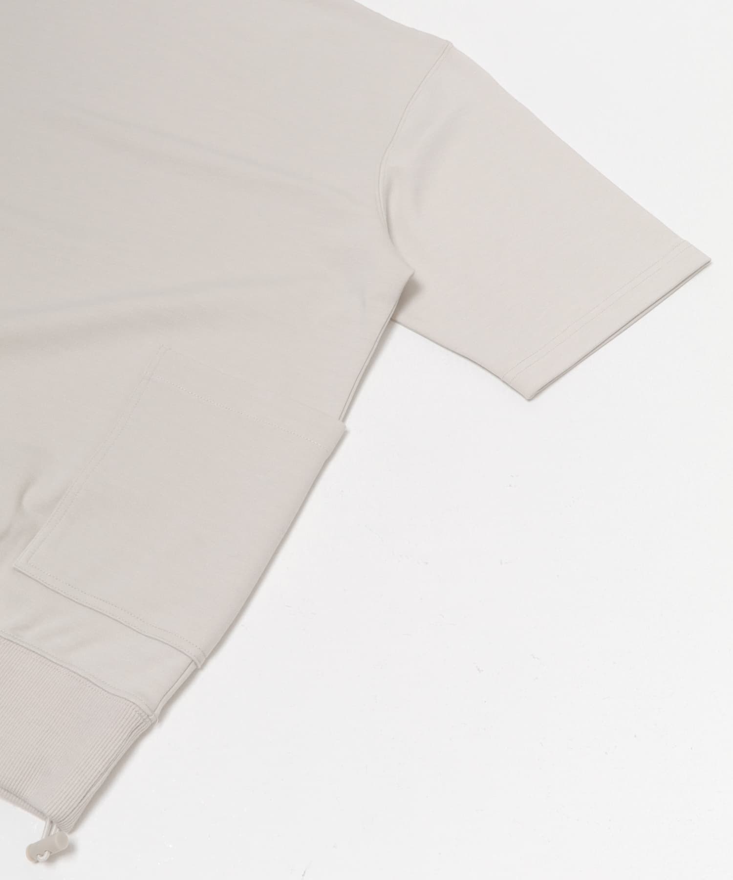 サイドストレージ半袖ポンチTops BEG M