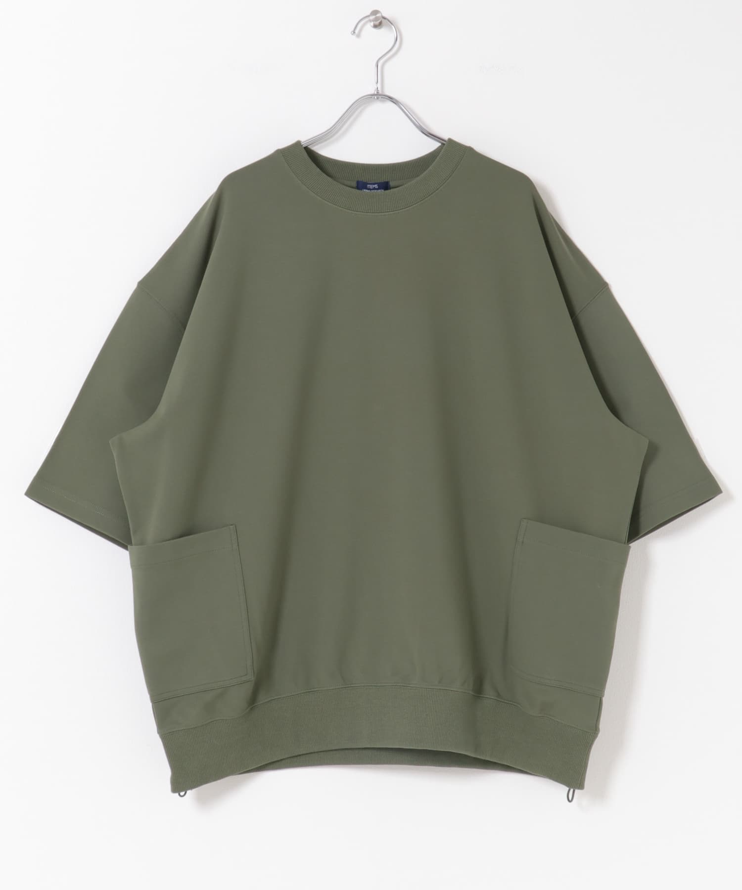 サイドストレージ半袖ポンチTops KHK M