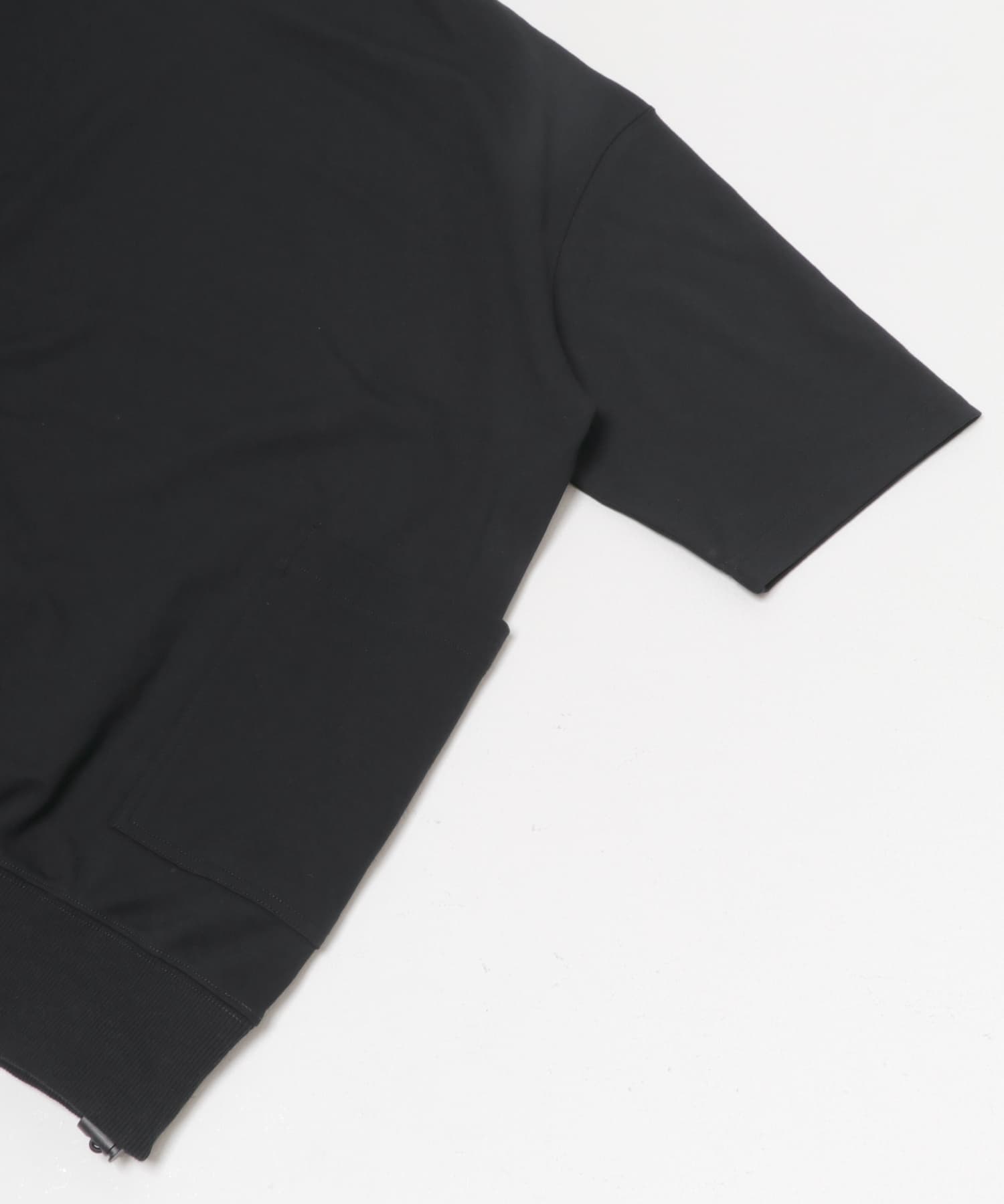 サイドストレージ半袖ポンチTops BLK M