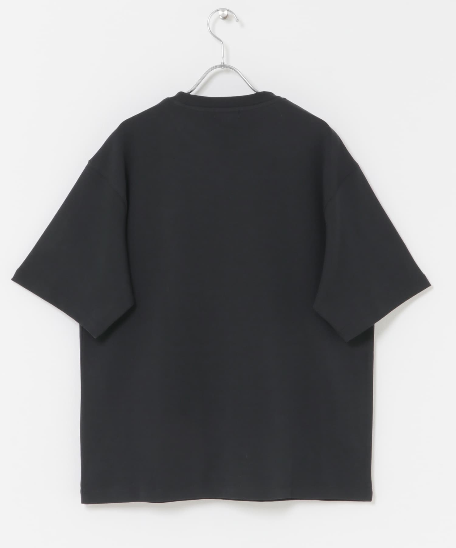 接触冷感クルーネックフォトプリントTシャツ BLACK C M