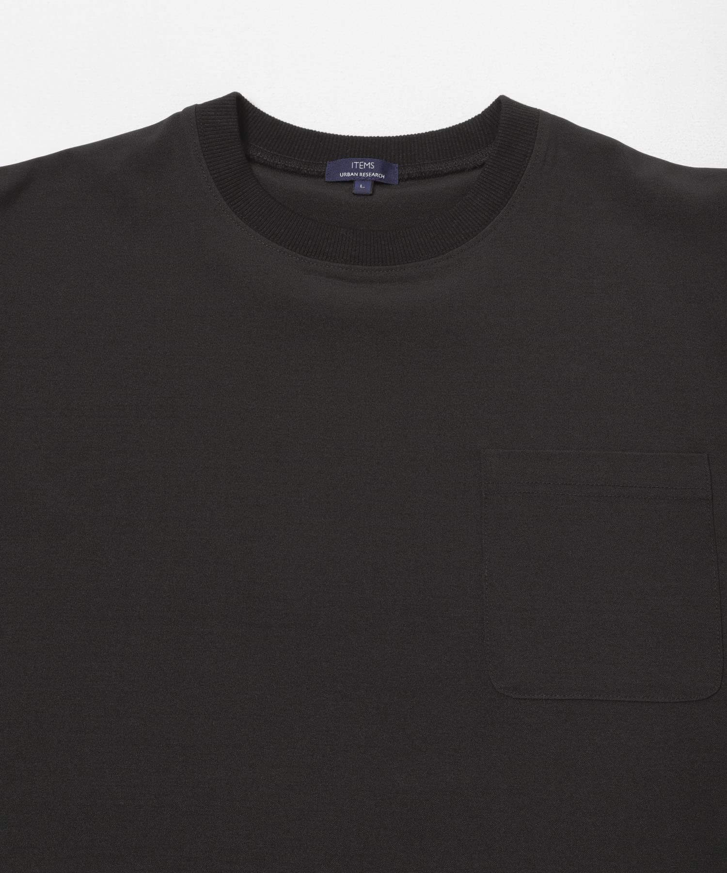 2wayストレッチクルーネック布帛Tシャツ(M NVY): トップス｜URBAN