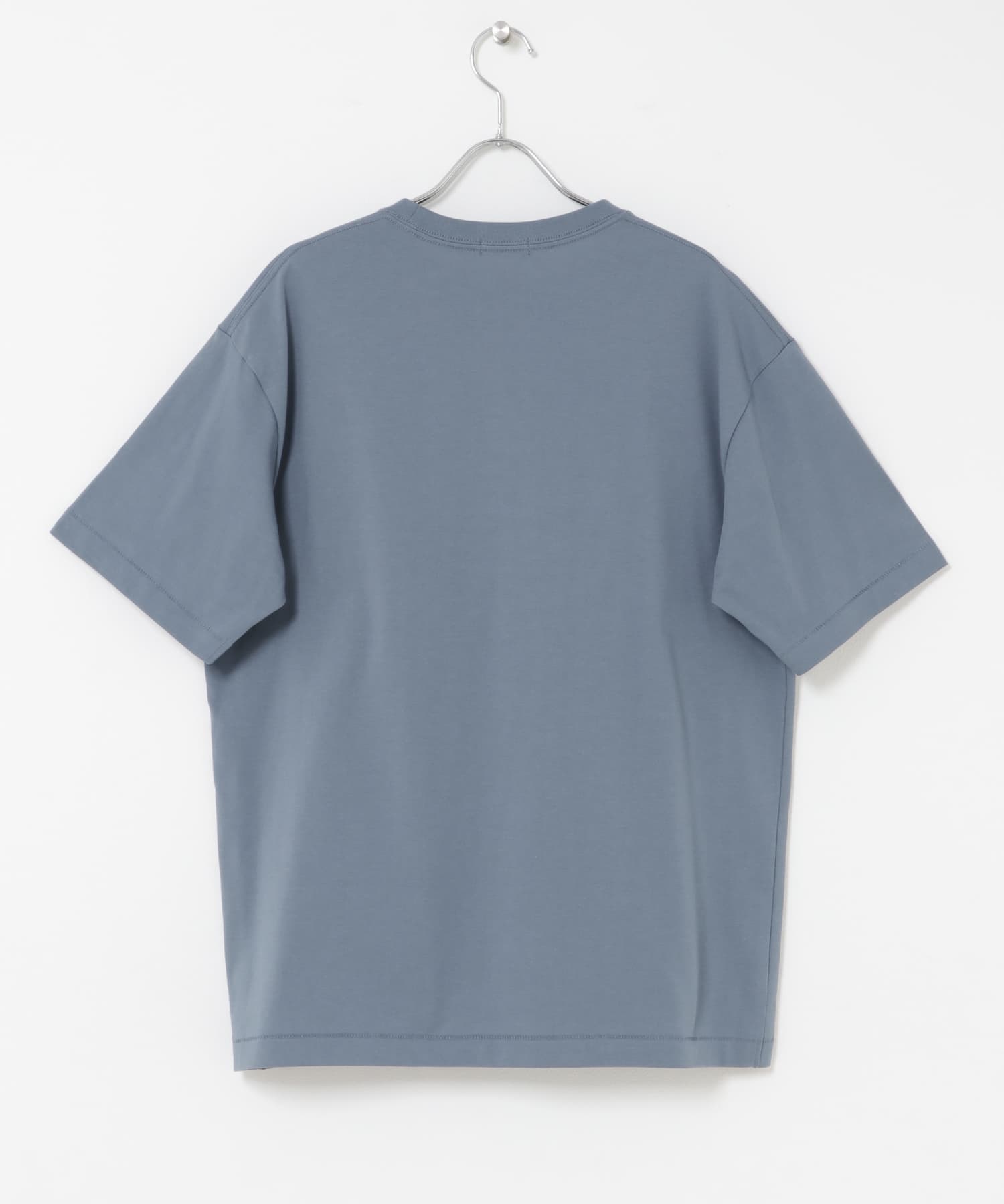 『接触冷感/吸水速乾/抗菌/防臭/UVカット』マルチスペッククルーネックTシャツ BLUE GRAY M