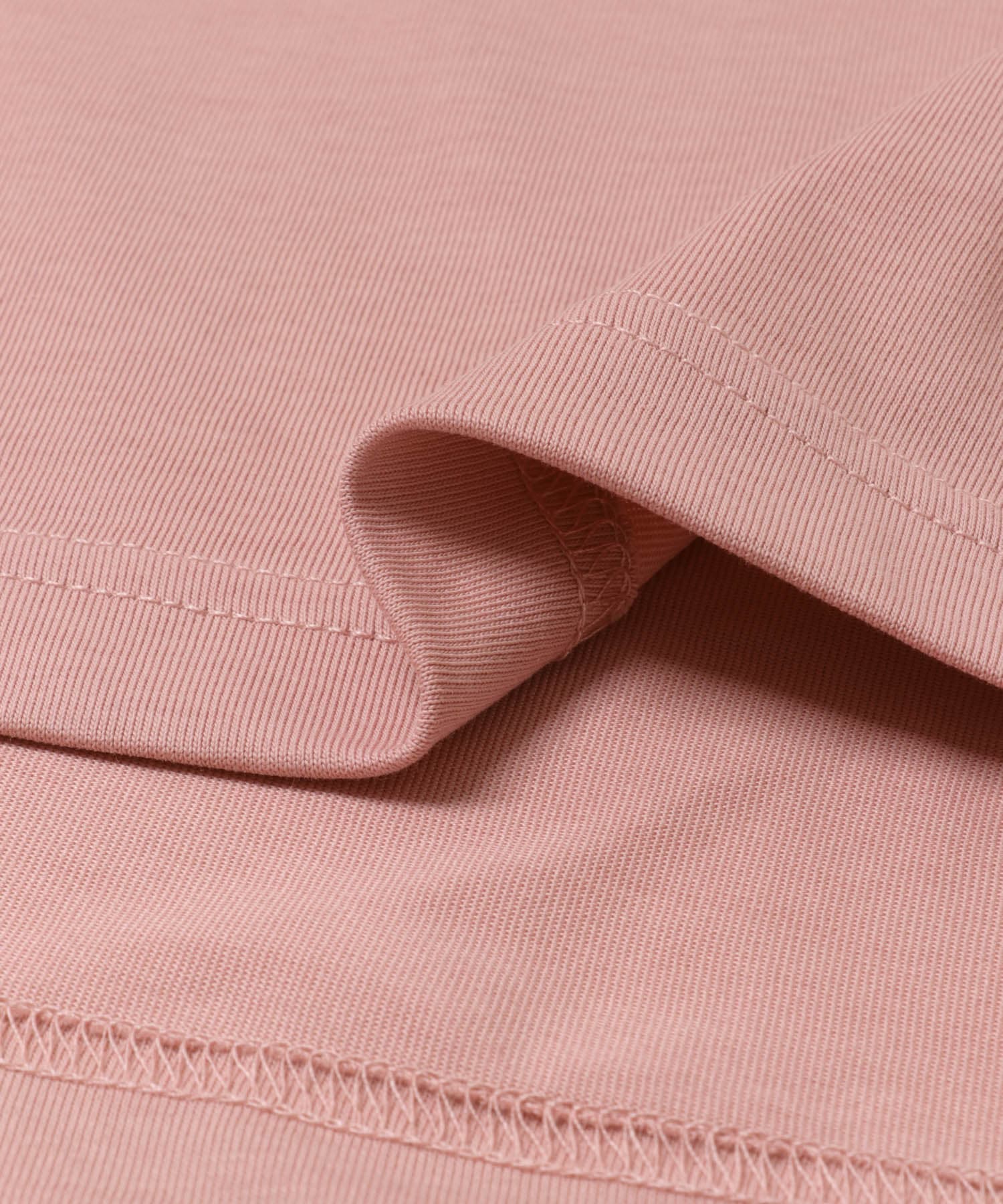 チェストポケットキリカエクルーネックTシャツ PINK M