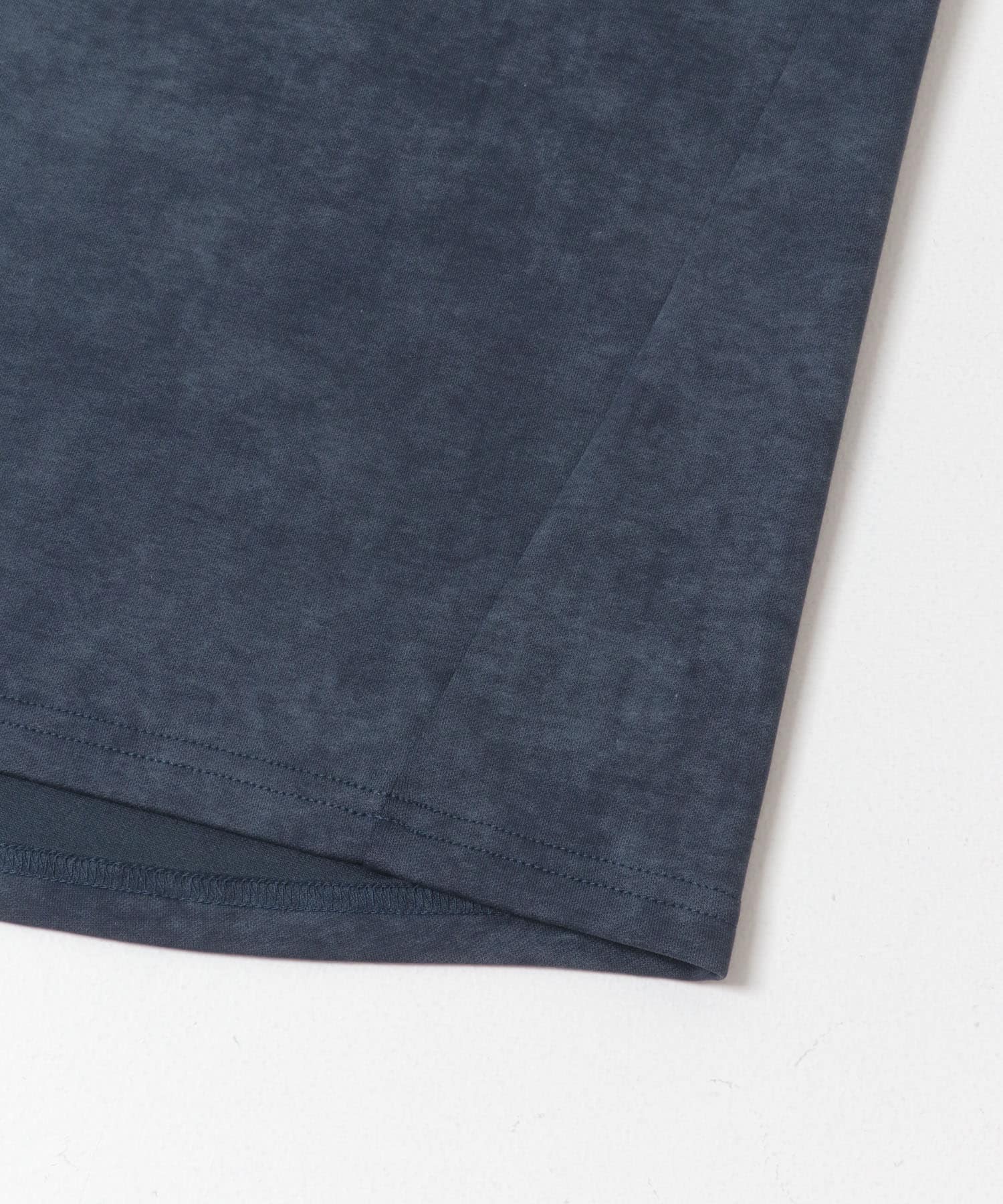 接触冷感フェードポンチ半袖トップス NAVY M